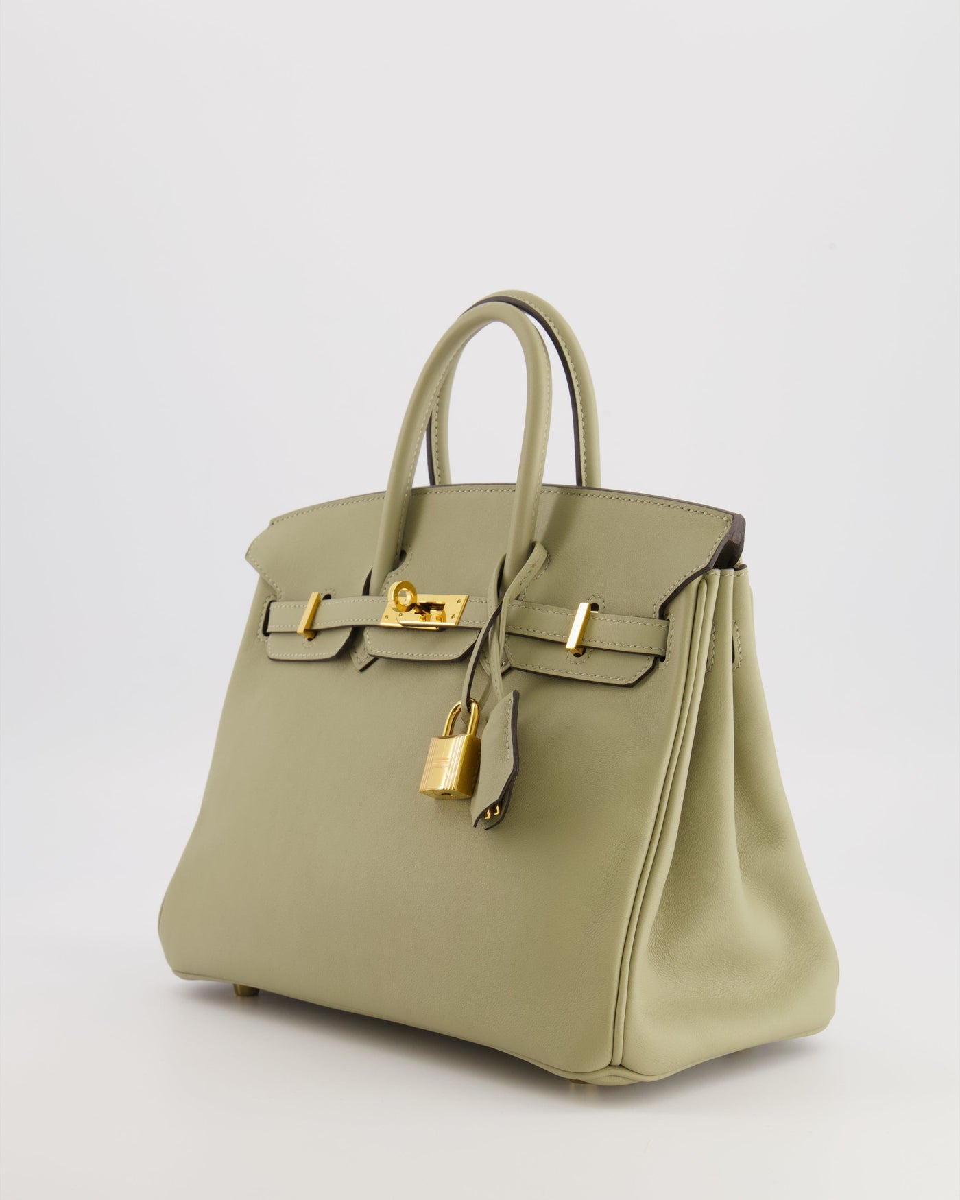 Hermes Birkin 25 Retourne Bag in Sauge Swift Leather with Gold Hardware - Product Image 4