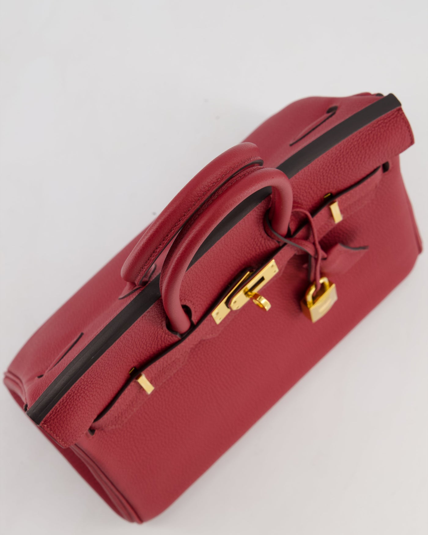 Hermes Birkin 25 Retourne Bag in Rouge Grenat Togo Leather with Gold Hardware - Product Image 17