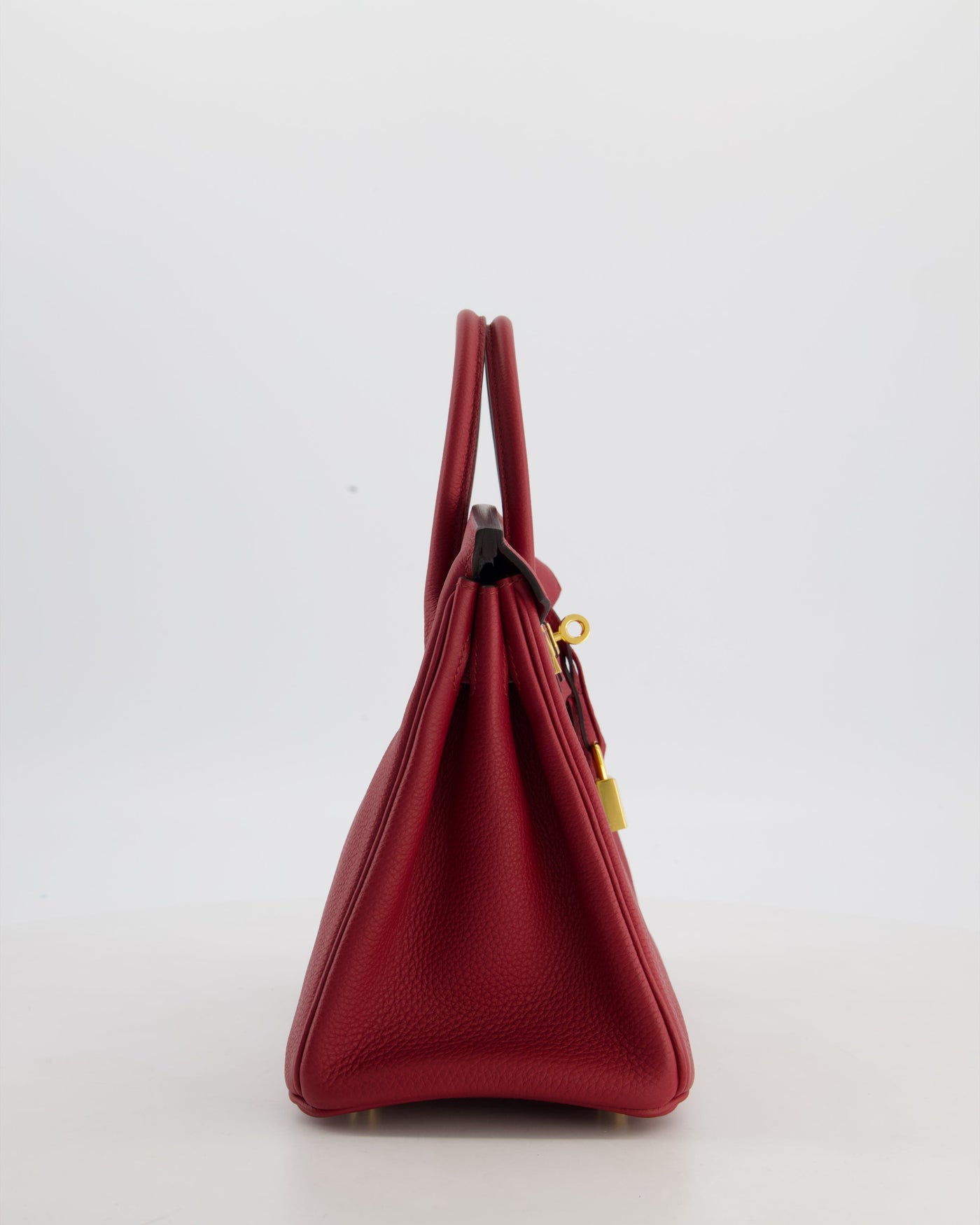Hermes Birkin 25 Retourne Bag in Rouge Grenat Togo Leather with Gold Hardware - Product Image 6