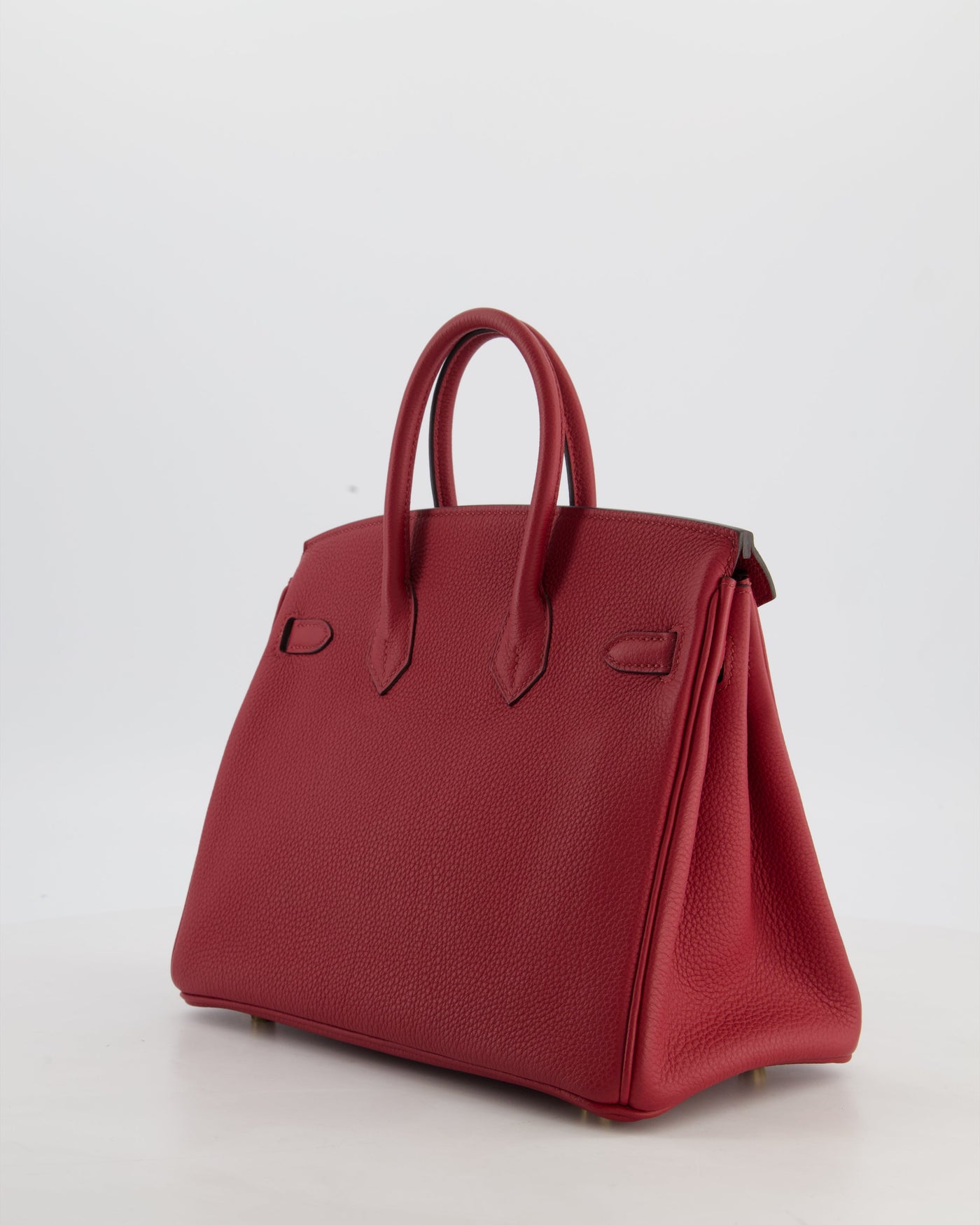 Hermes Birkin 25 Retourne Bag in Rouge Grenat Togo Leather with Gold Hardware - Product Image 7