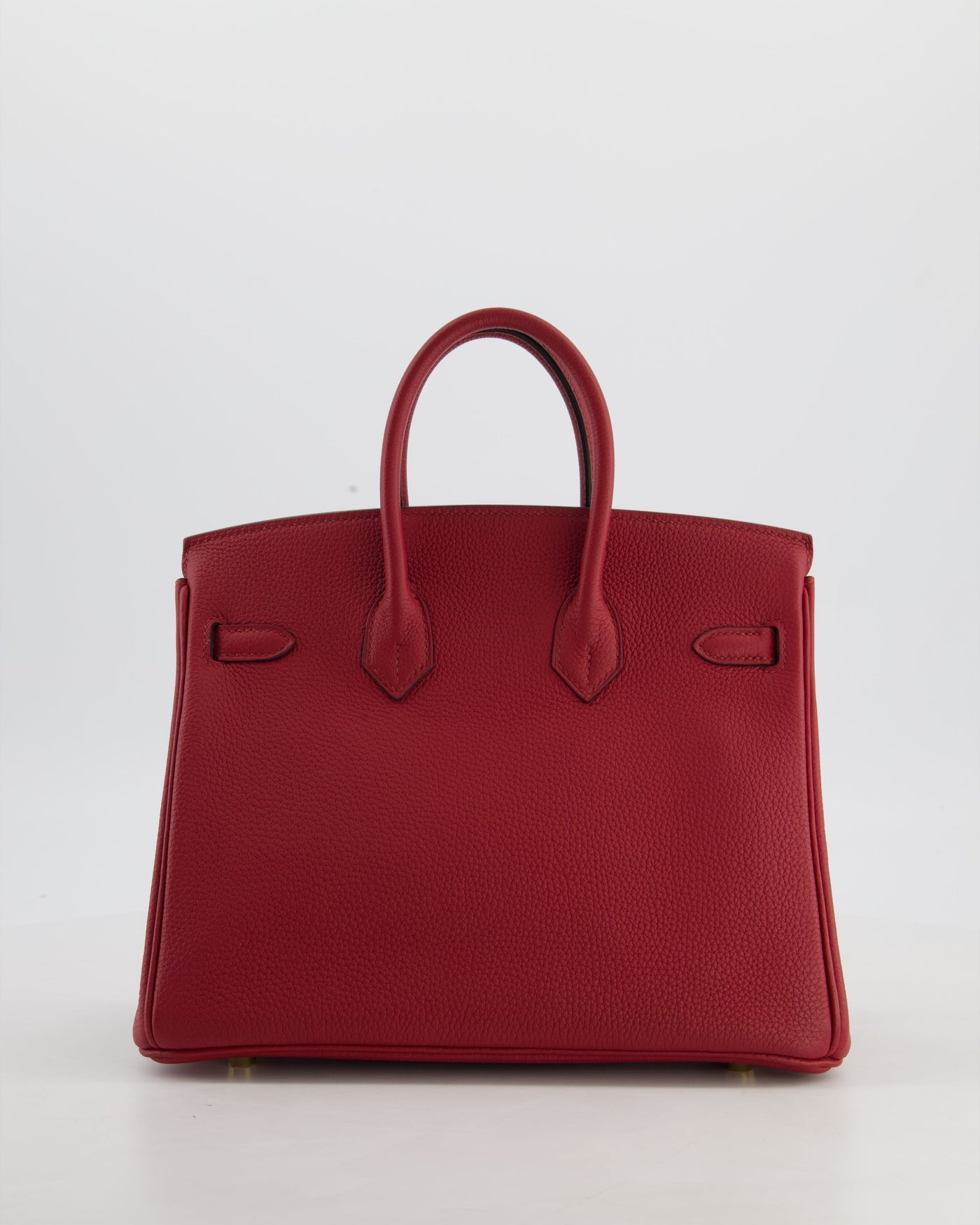 Hermes Birkin 25 Retourne Bag in Rouge Grenat Togo Leather with Gold Hardware - Product Image 8