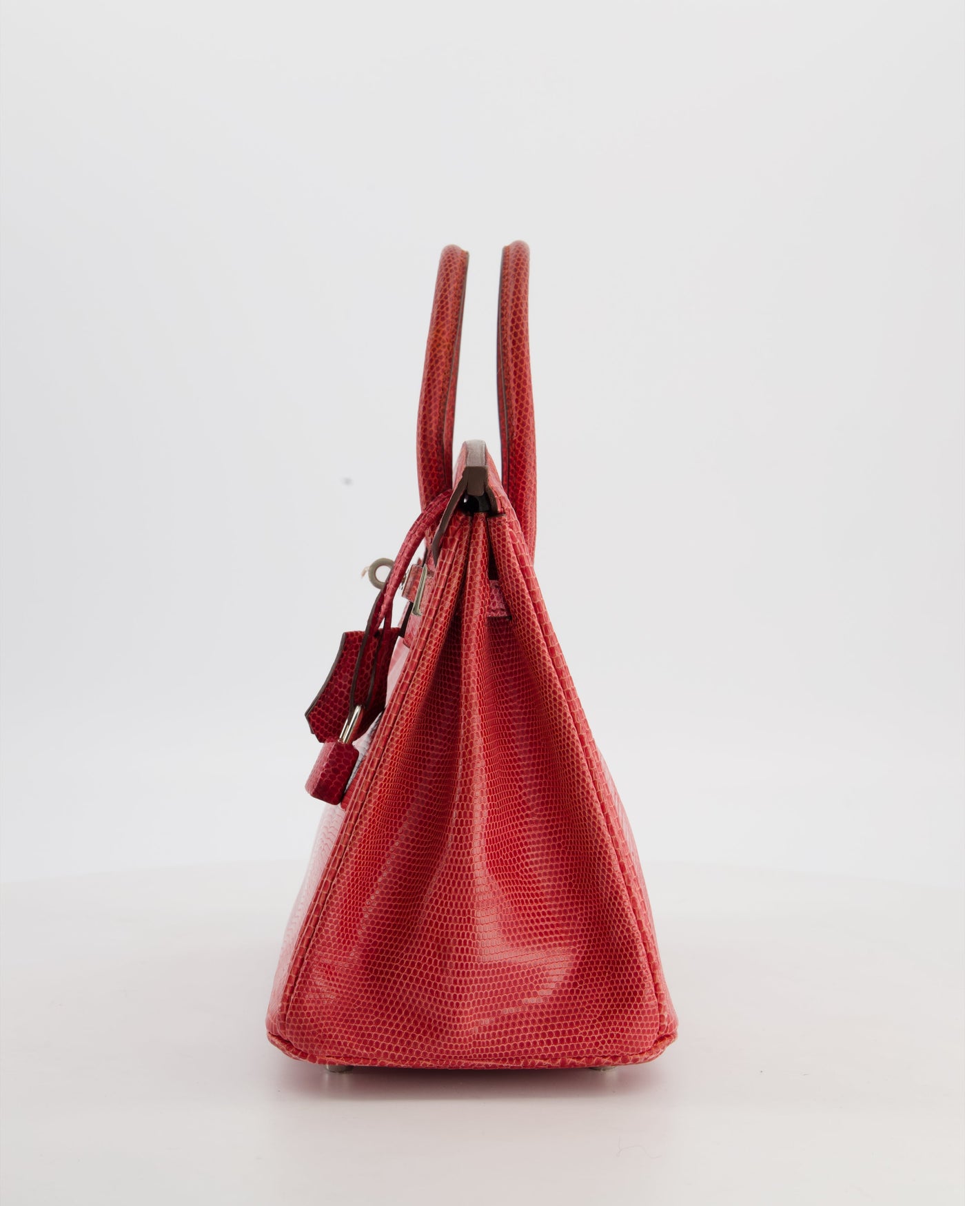 *HOT* Hermes Birkin 25 Verso Retourne Bag in Bougainvillea Lizard Niloticus Leather, Rose Shocking Interior with Palladium Hardware - Product Image 8