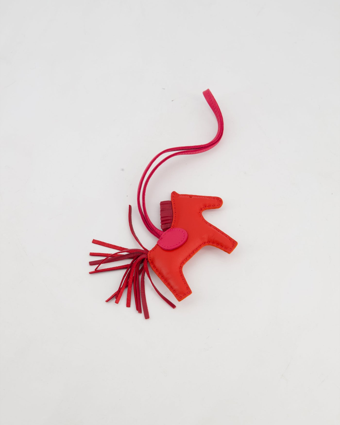 Hermes Rose Jaipur Rodeo in Leather PM Rodeo Bag Charm - Product Image 3