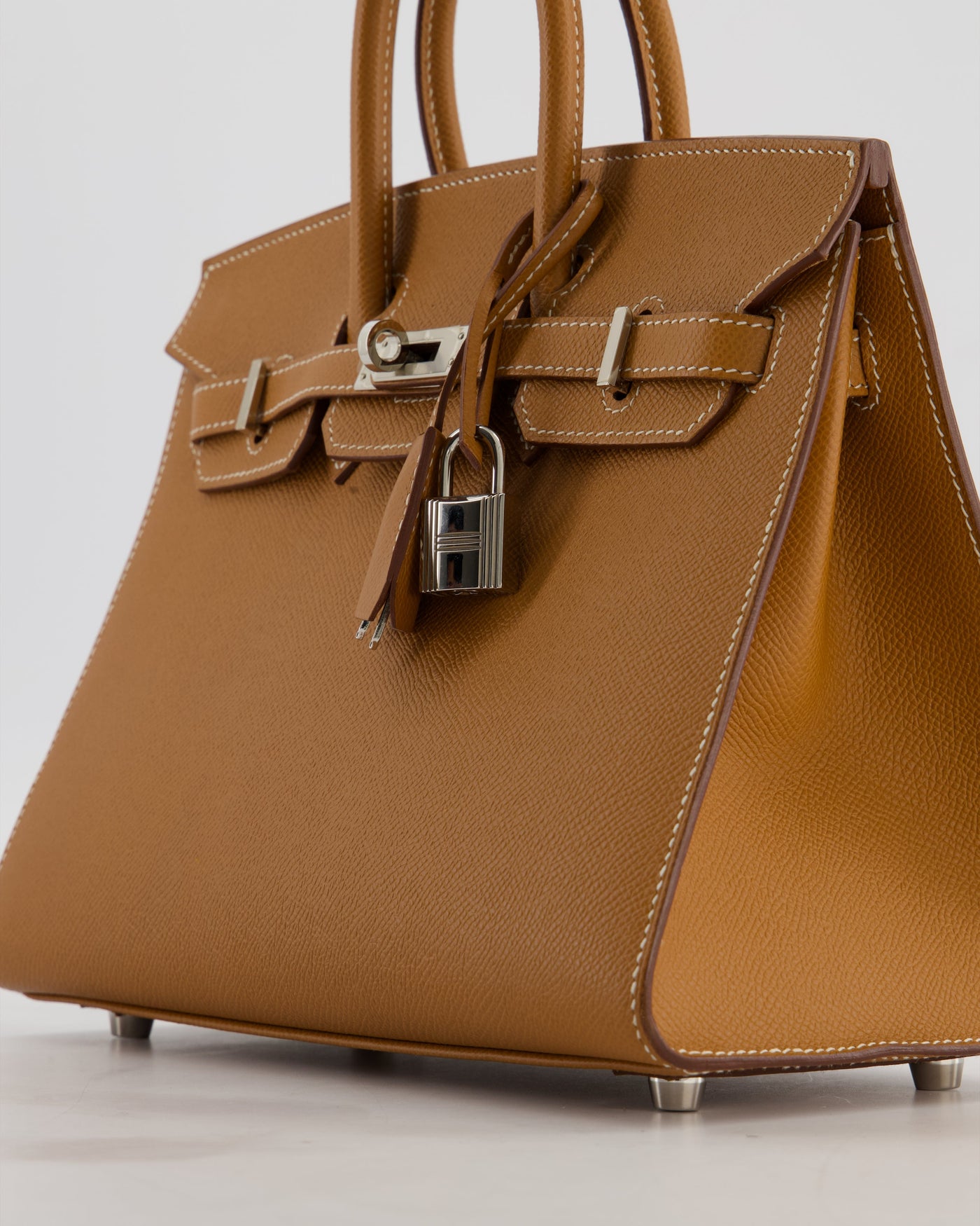 *RARE* Hermes Birkin 25 Sellier Bag in Gold Epsom Leather with Palladium Hardware - Product Image 11