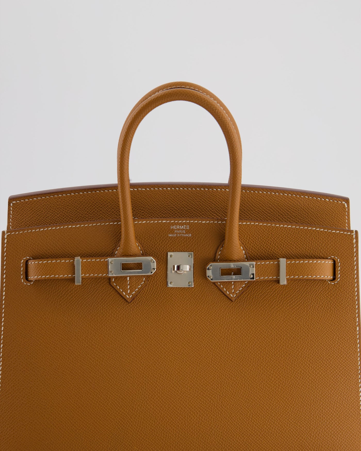 *RARE* Hermes Birkin 25 Sellier Bag in Gold Epsom Leather with Palladium Hardware - Product Image 15