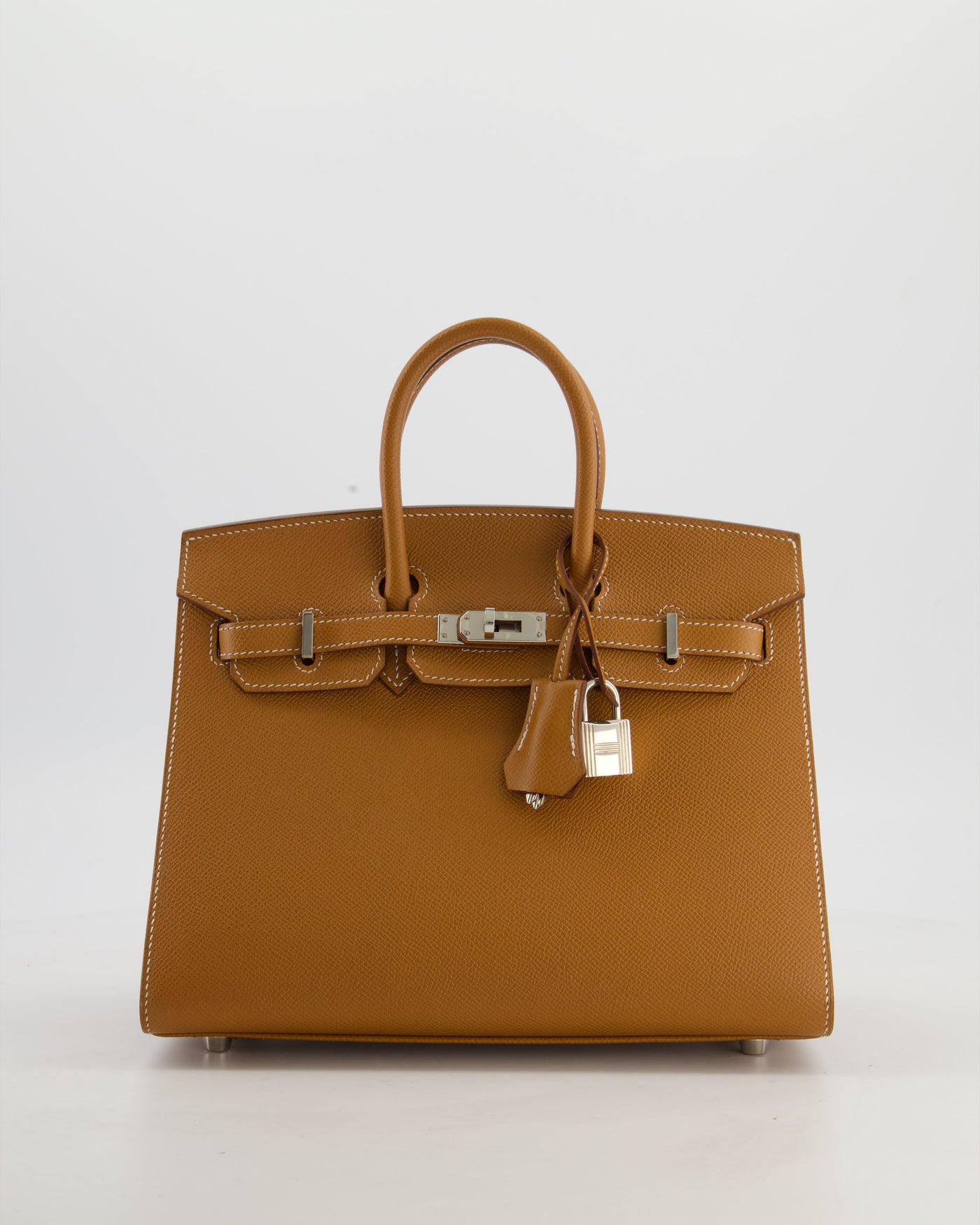 *RARE* Hermes Birkin 25 Sellier Bag in Gold Epsom Leather with Palladium Hardware - Product Image 21