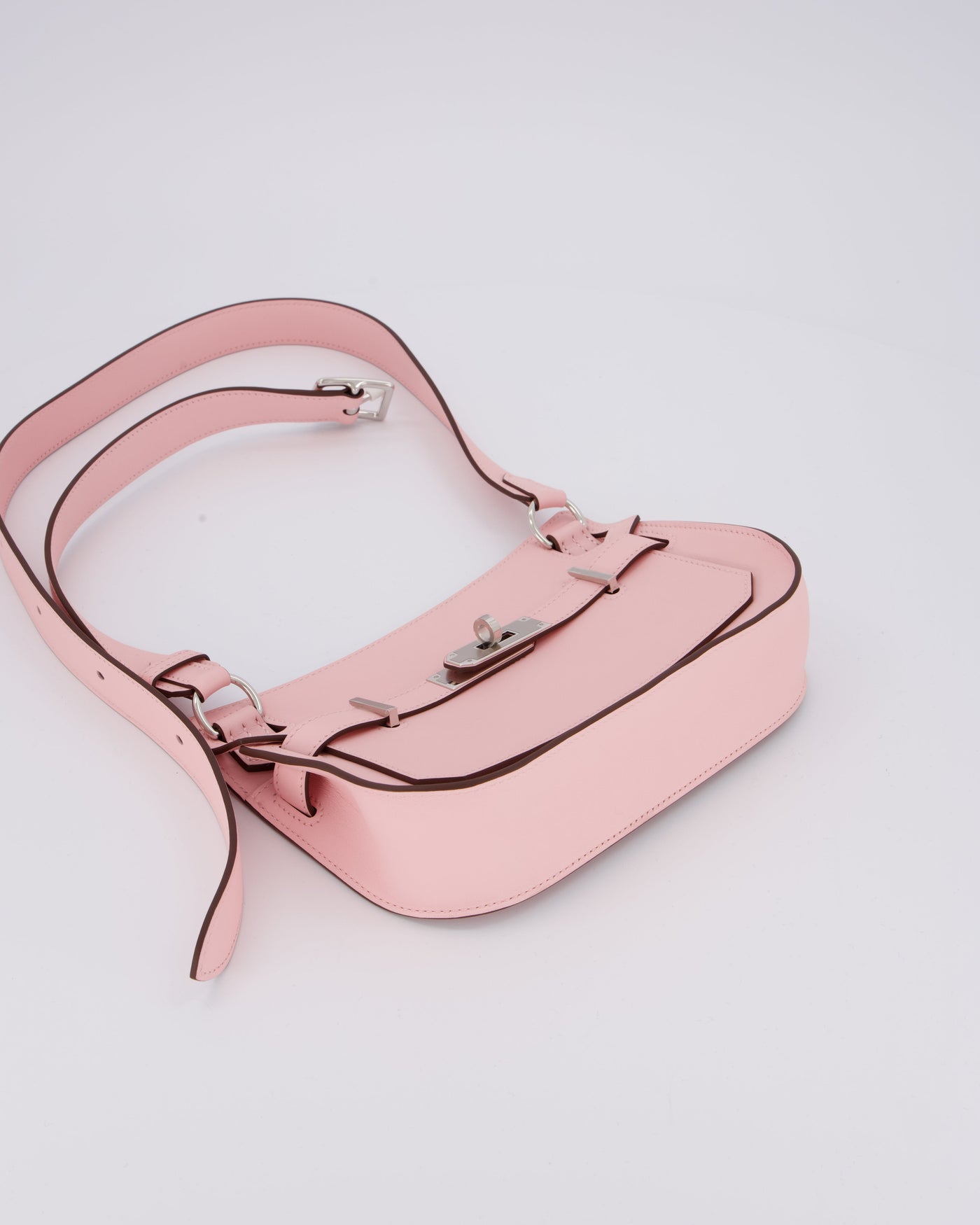 *RARE & HOT* Hermes Mini Jypsiere Bag in Rose Sakura Swift Leather with Palladium Hardware - Product Image 18