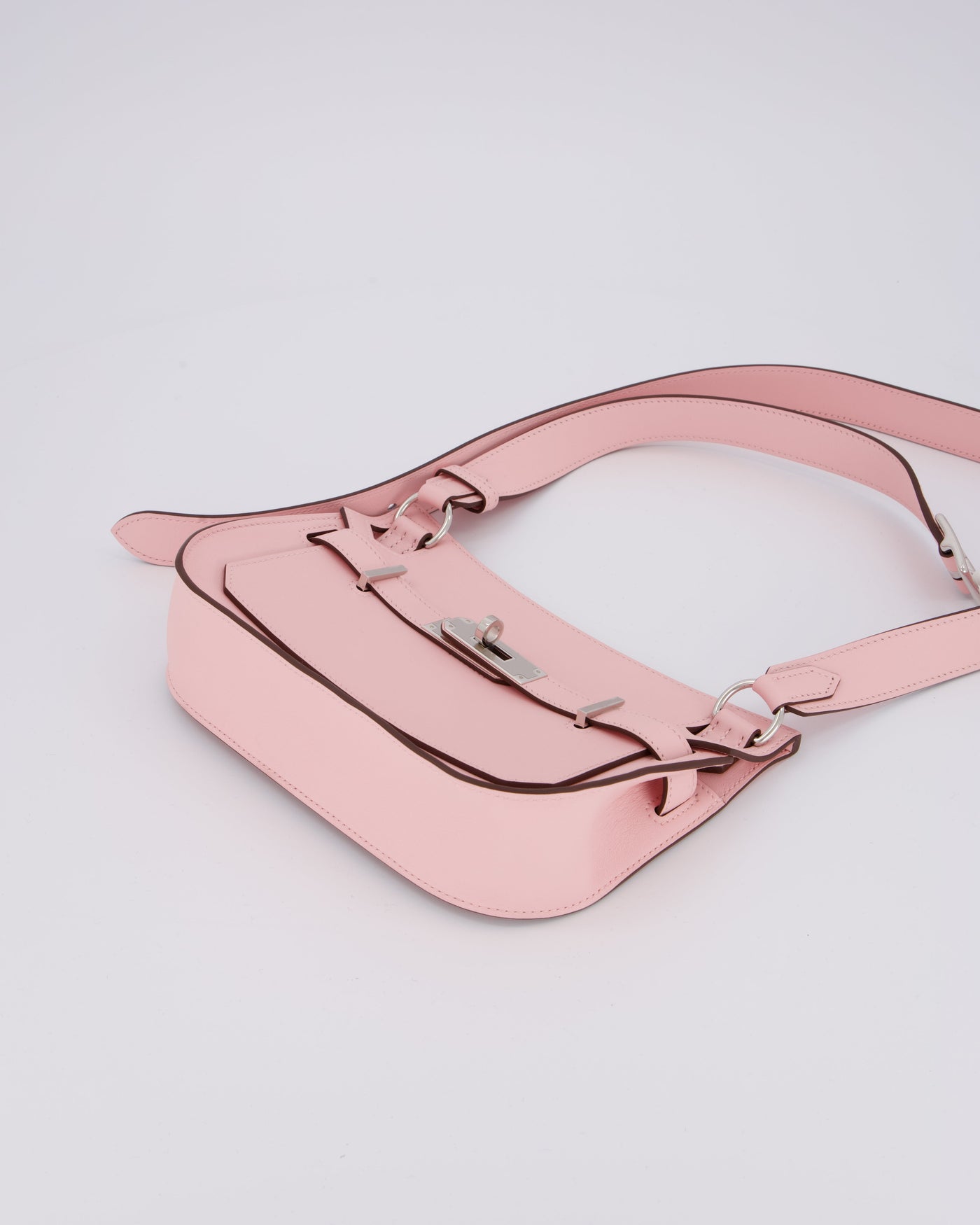 *RARE & HOT* Hermes Mini Jypsiere Bag in Rose Sakura Swift Leather with Palladium Hardware - Product Image 19