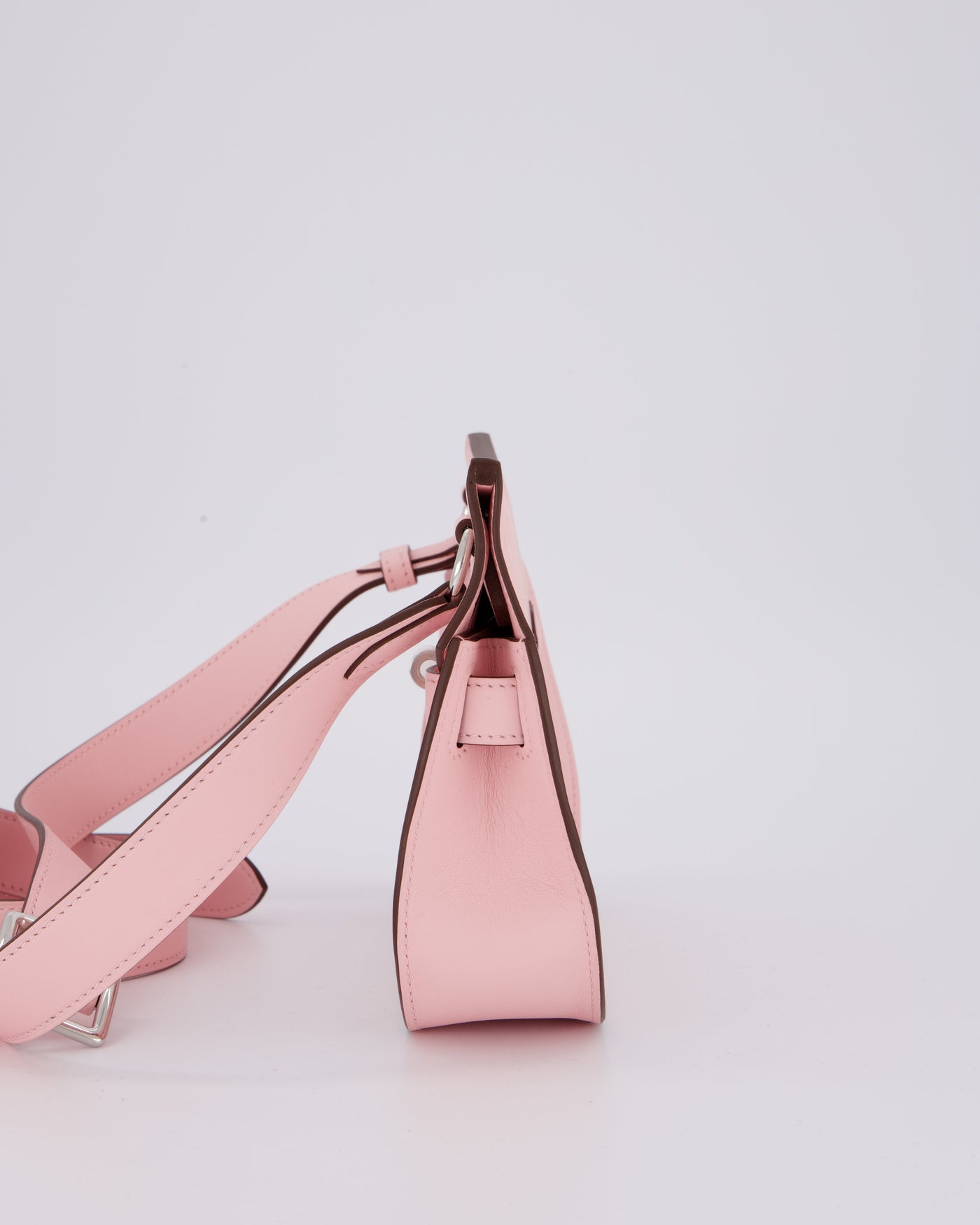 *RARE & HOT* Hermes Mini Jypsiere Bag in Rose Sakura Swift Leather with Palladium Hardware - Product Image 9