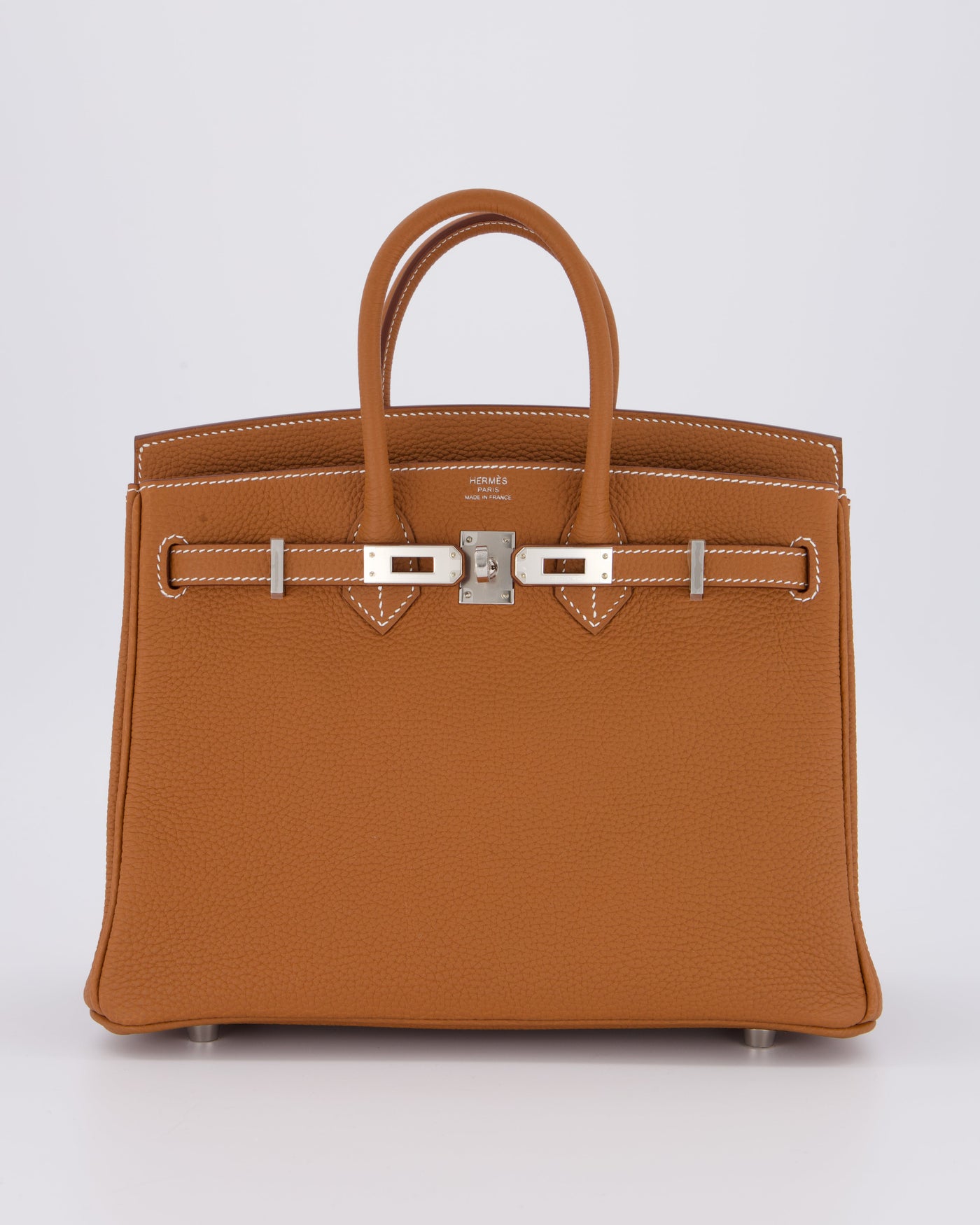 Hermes Birkin 25 Retourne Gold Togo Leather with Palladium Hardware - Product Image 22