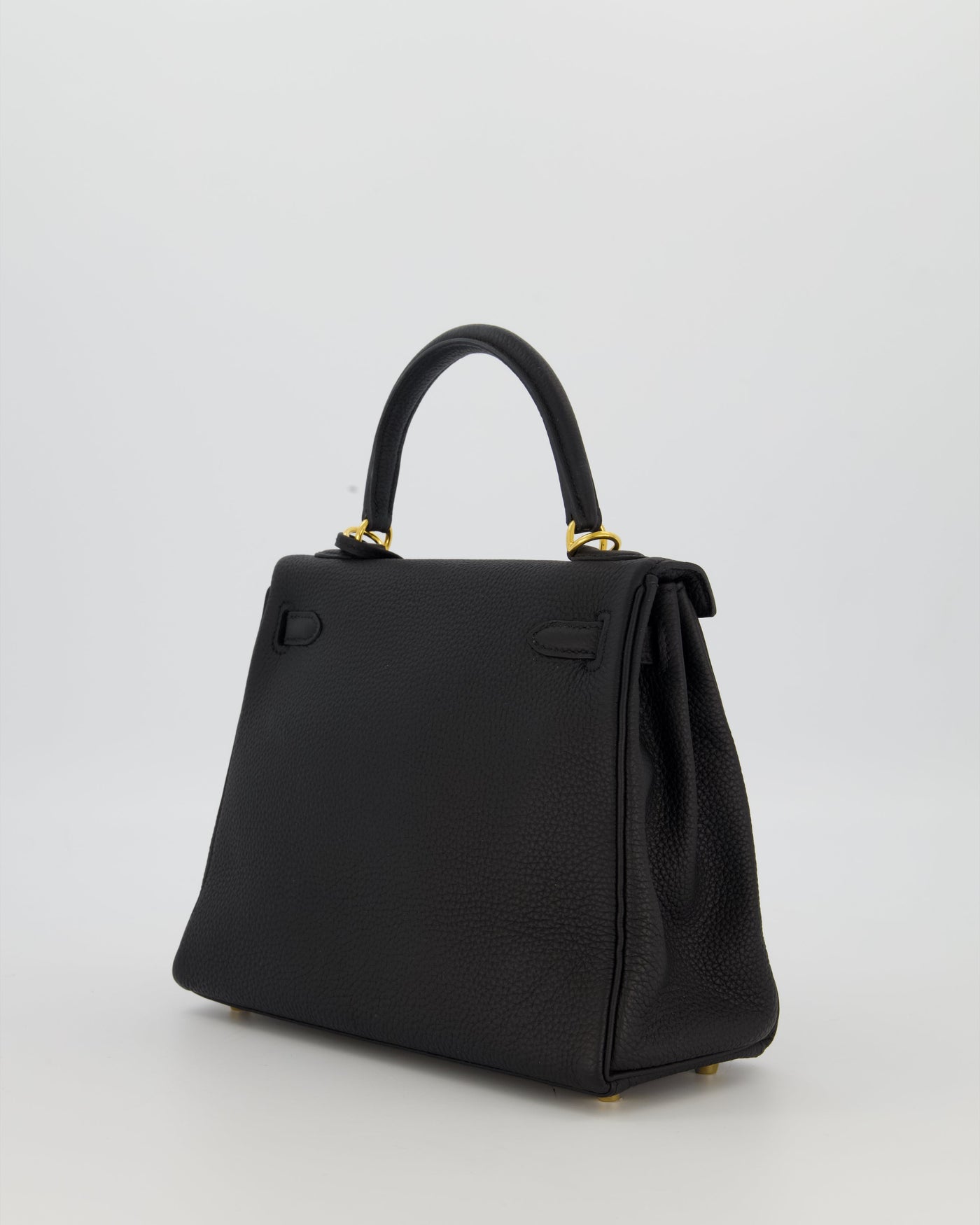 Hermes Kelly 25 Retourne Bag in Noir Togo Leather with Gold Hardware - Product Image 5