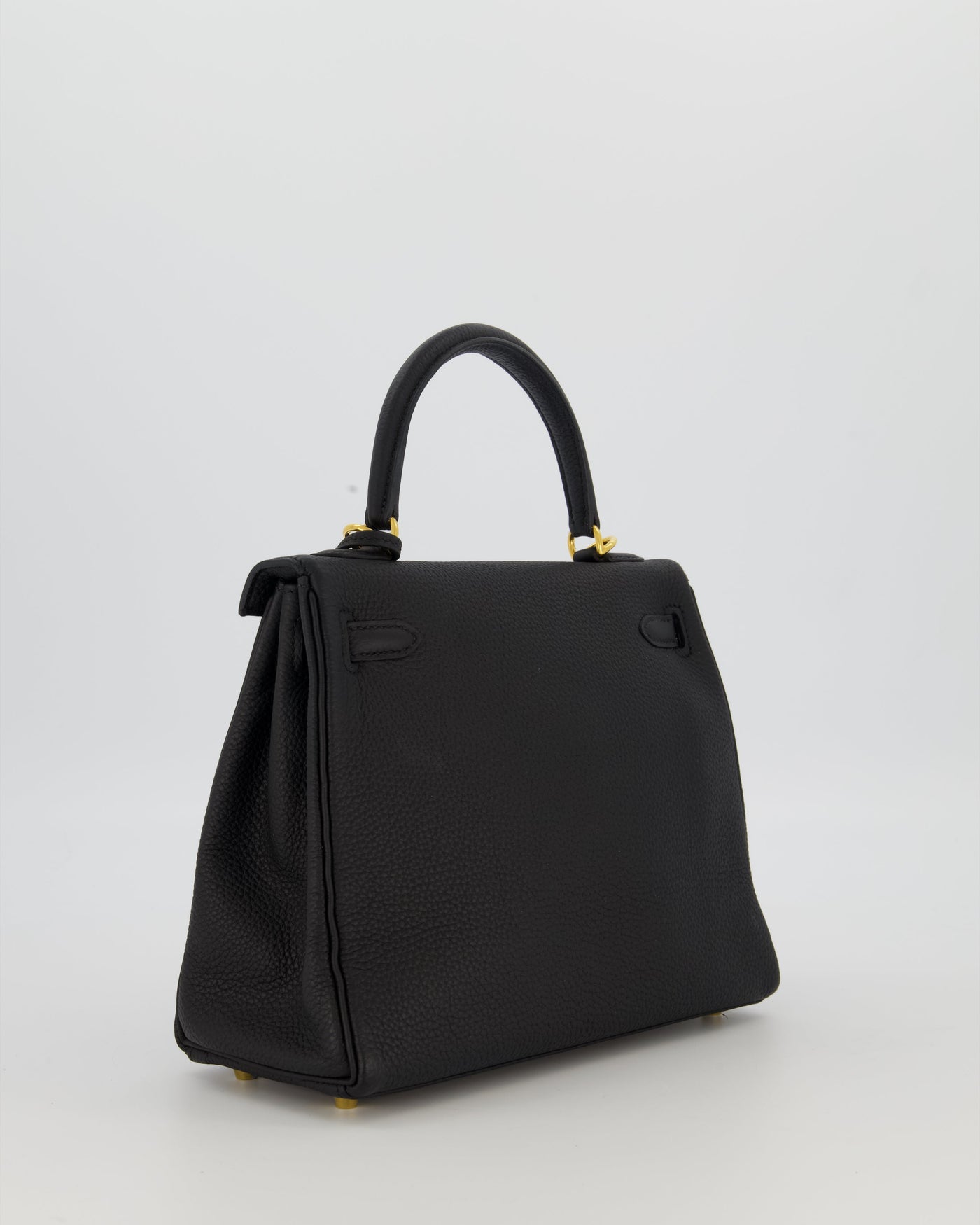 Hermes Kelly 25 Retourne Bag in Noir Togo Leather with Gold Hardware - Product Image 7