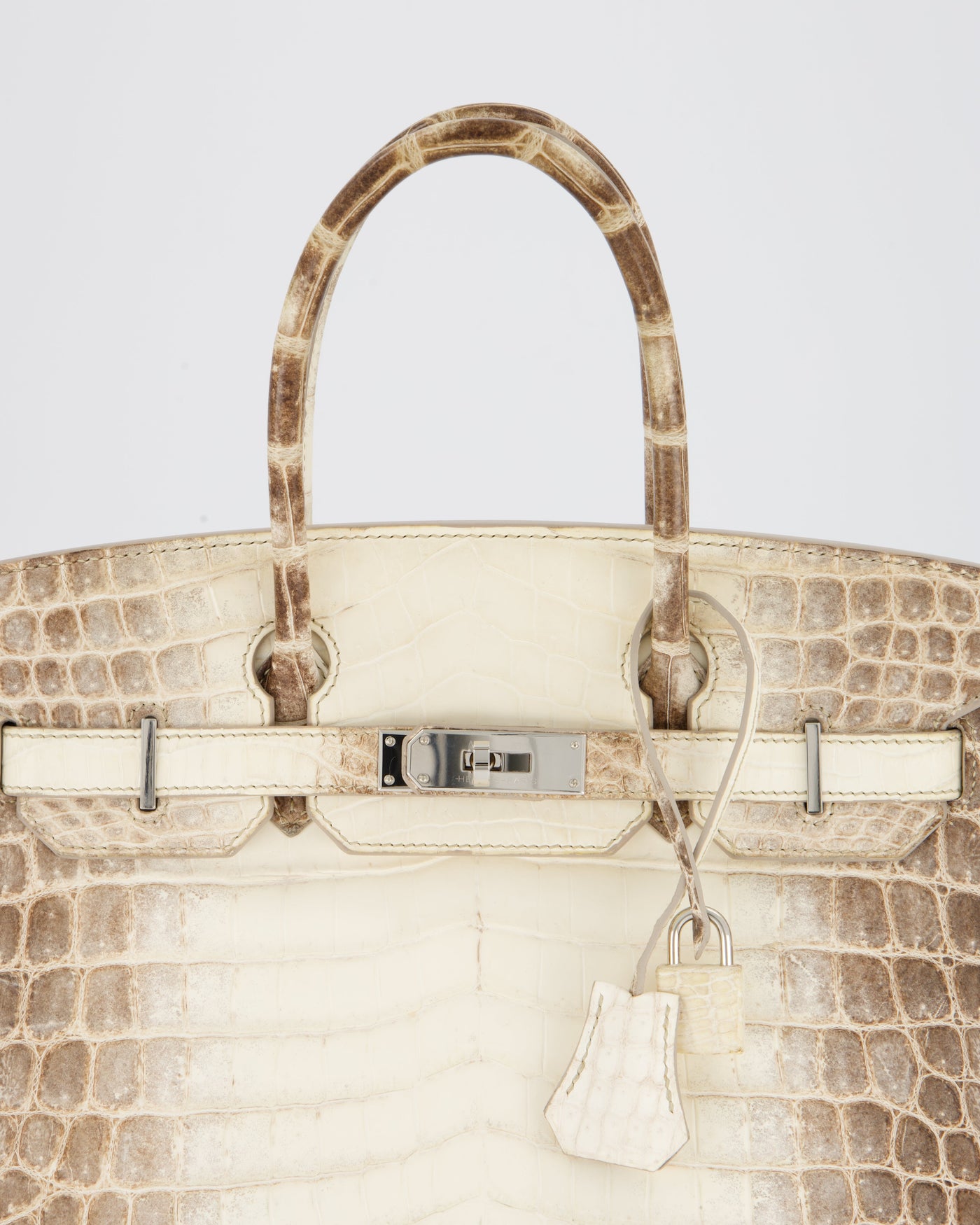 *SUPER RARE* Hermes Birkin 30 Retourne Bag in Himalaya Crocodile Niloticus Leather with Palladium Hardware - Product Image 18