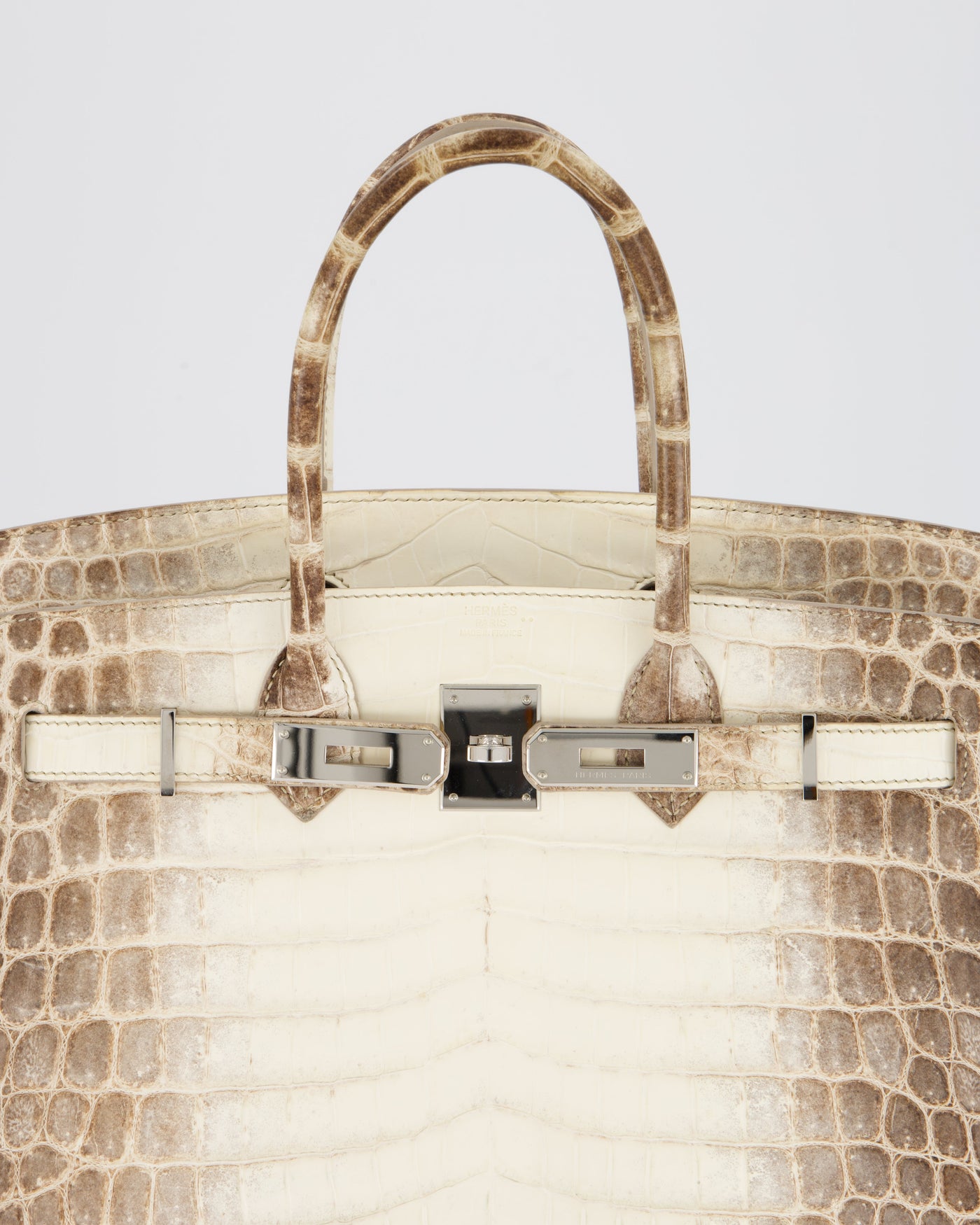 *SUPER RARE* Hermes Birkin 30 Retourne Bag in Himalaya Crocodile Niloticus Leather with Palladium Hardware - Product Image 17