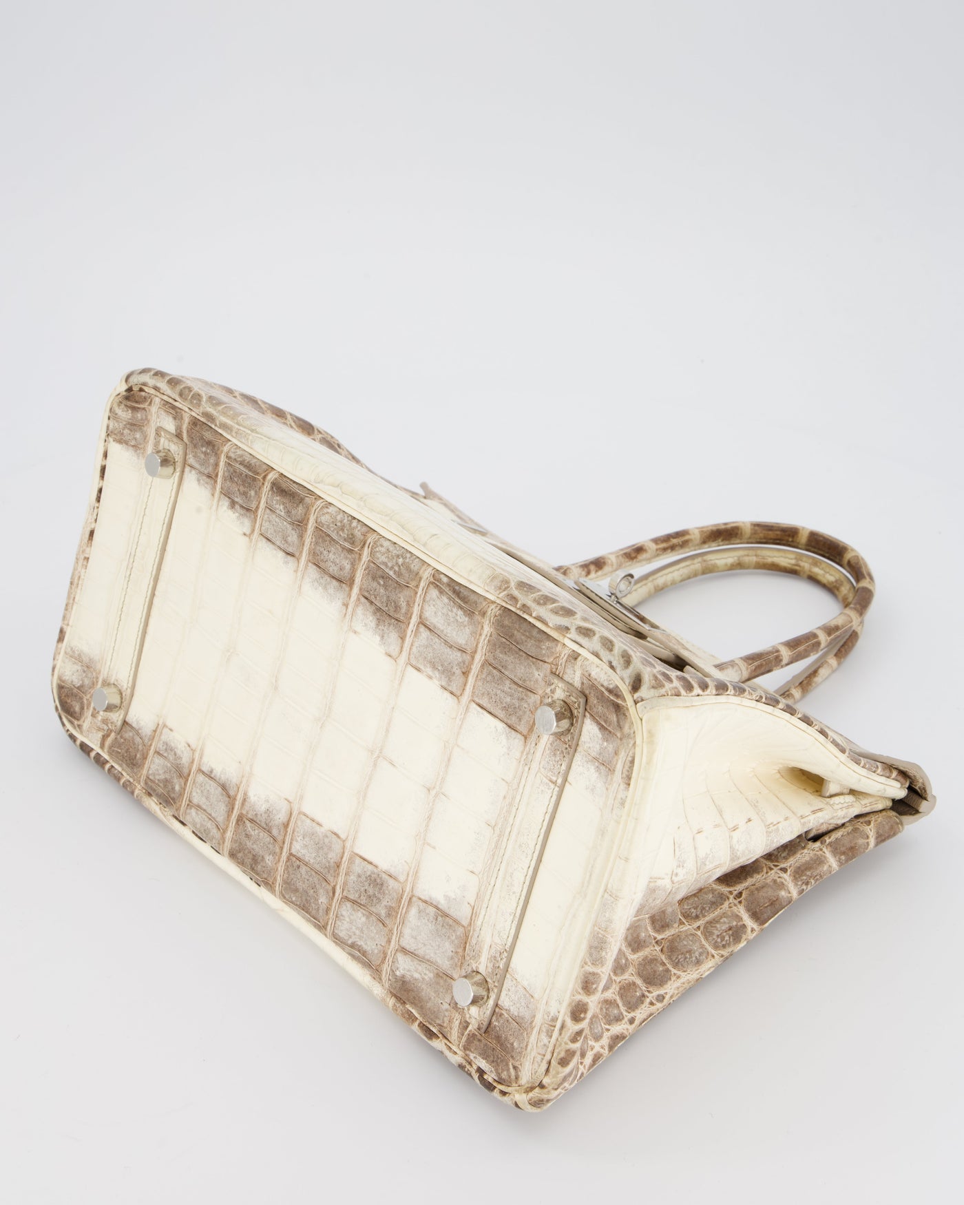 *SUPER RARE* Hermes Birkin 30 Retourne Bag in Himalaya Crocodile Niloticus Leather with Palladium Hardware - Product Image 28