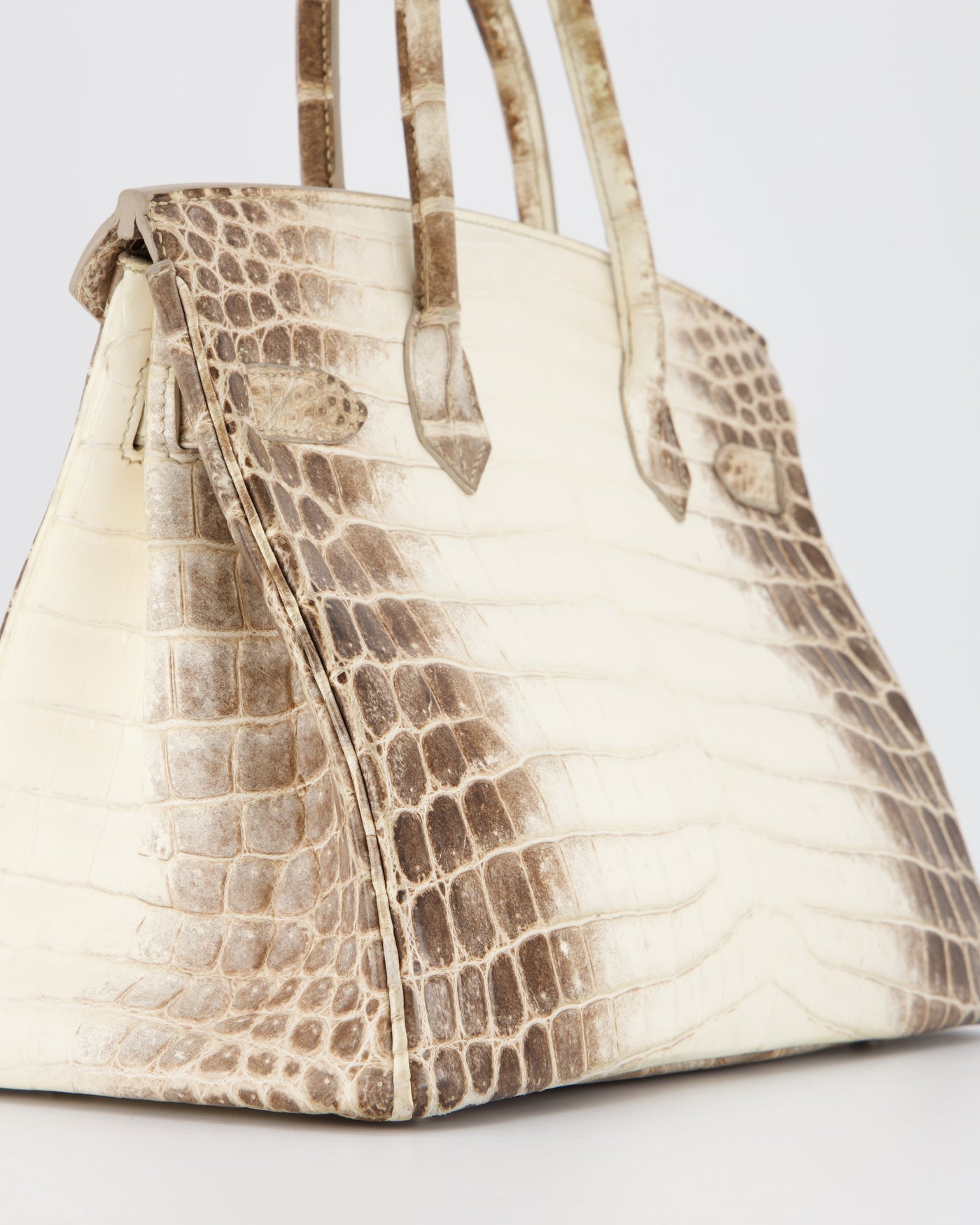 *SUPER RARE* Hermes Birkin 30 Retourne Bag in Himalaya Crocodile Niloticus Leather with Palladium Hardware - Product Image 16