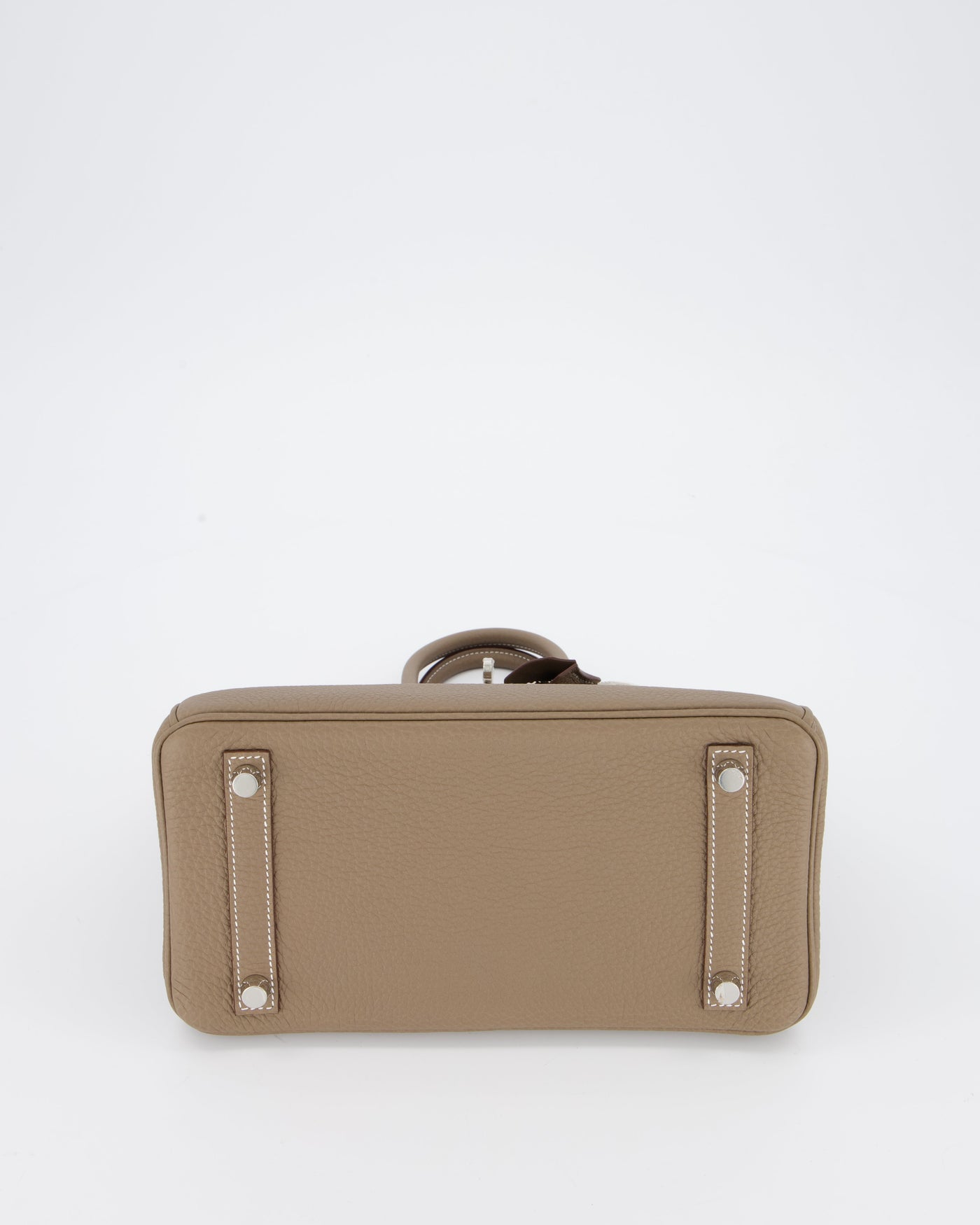Hermes Birkin 25 Retourne Bag in Etoupe Togo Leather with Palladium Hardware - Product Image 17
