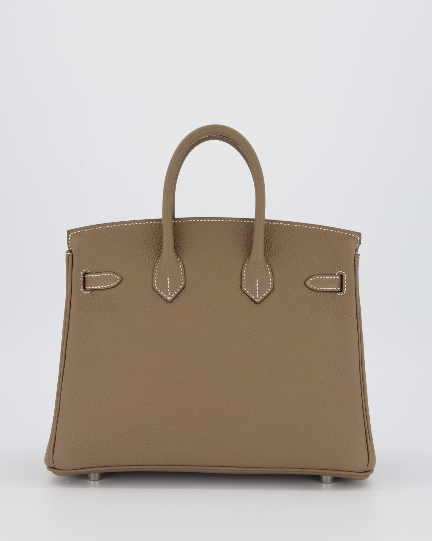 Hermes Birkin 25 Retourne Bag in Etoupe Togo Leather with Palladium Hardware - Product Image 6