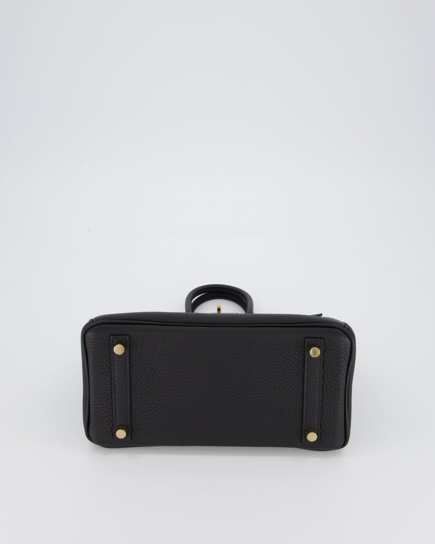 *SUPER RARE* Hermes Birkin 25 Retourne Bag in Noir Togo Leather with Permabrass Hardware - Product Image 19