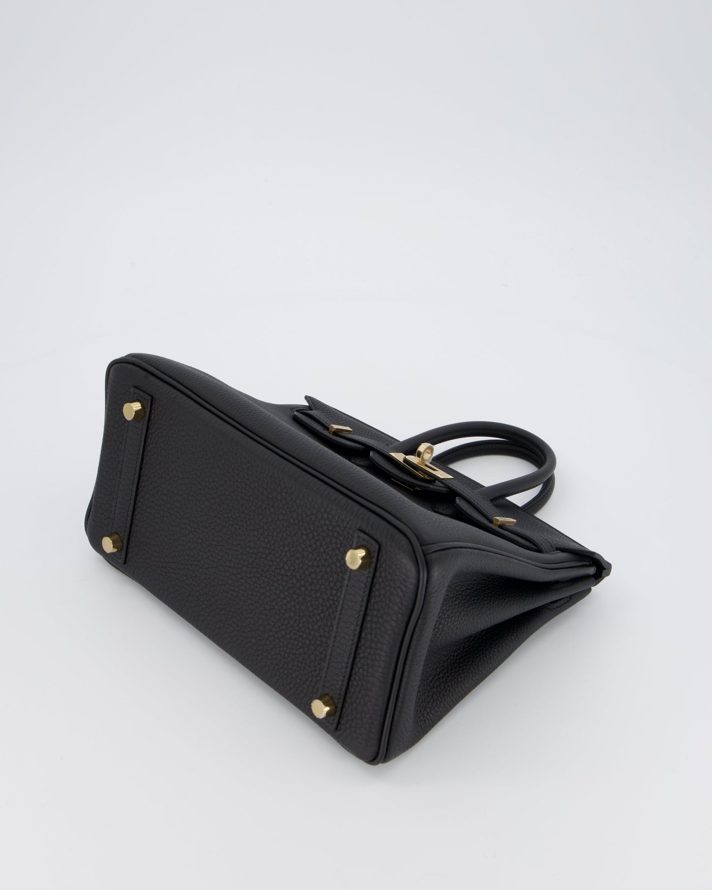 *SUPER RARE* Hermes Birkin 25 Retourne Bag in Noir Togo Leather with Permabrass Hardware - Product Image 20