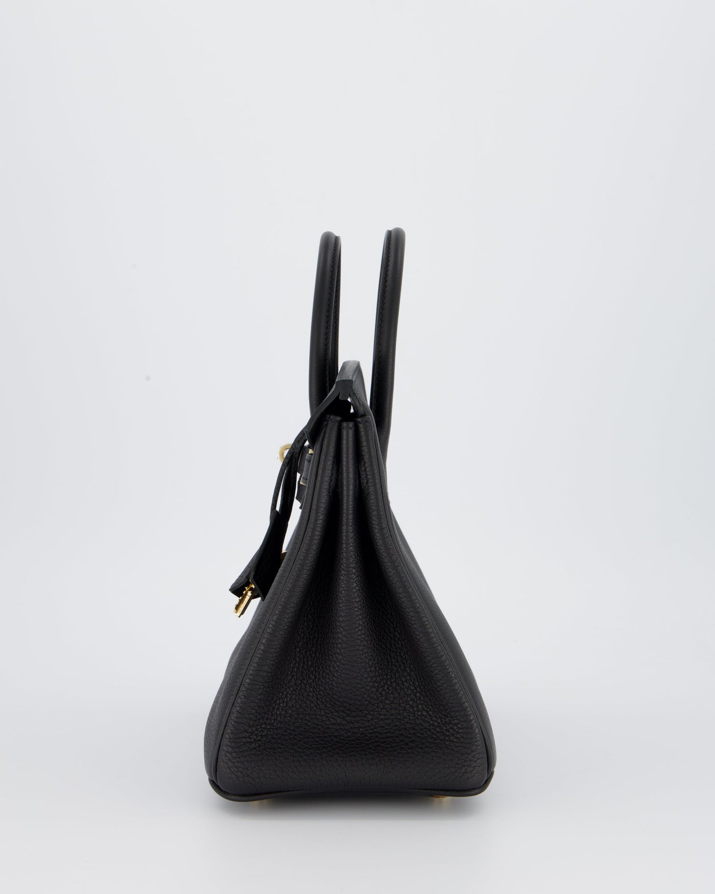 *SUPER RARE* Hermes Birkin 25 Retourne Bag in Noir Togo Leather with Permabrass Hardware - Product Image 8