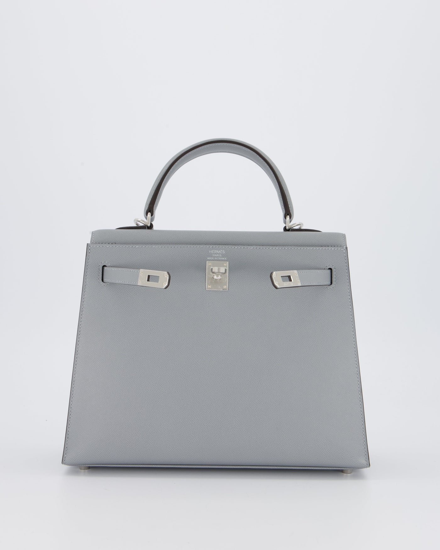 Hermes Kelly 25 Sellier Bag in Gris Pantin Epsom Leather with Palladium Hardware - Product Image 3