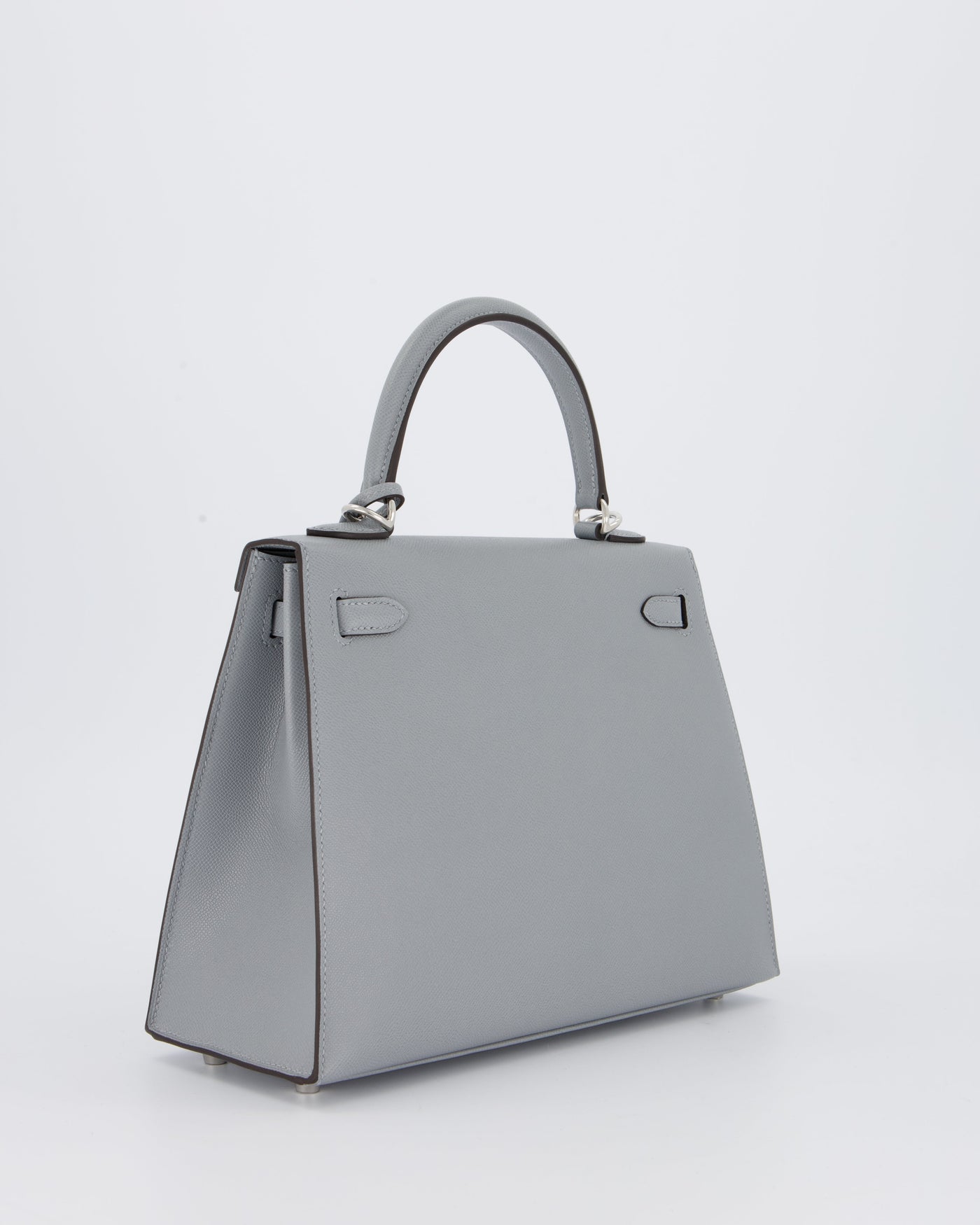Hermes Kelly 25 Sellier Bag in Gris Pantin Epsom Leather with Palladium Hardware - Product Image 9