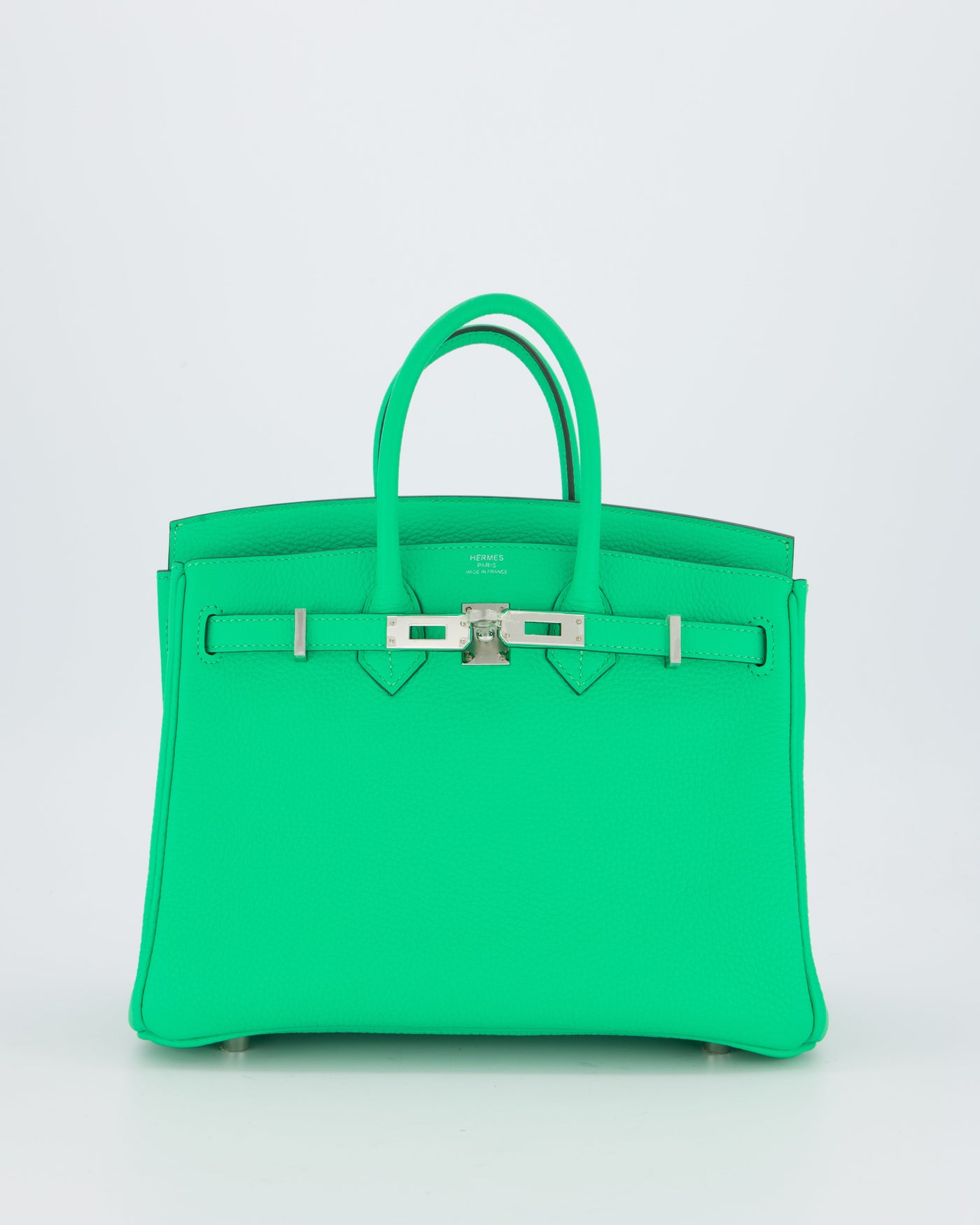 Hermes Birkin 25 Retourne Bag in Vert Comics Togo Leather with Palladium Hardware - Product Image 2