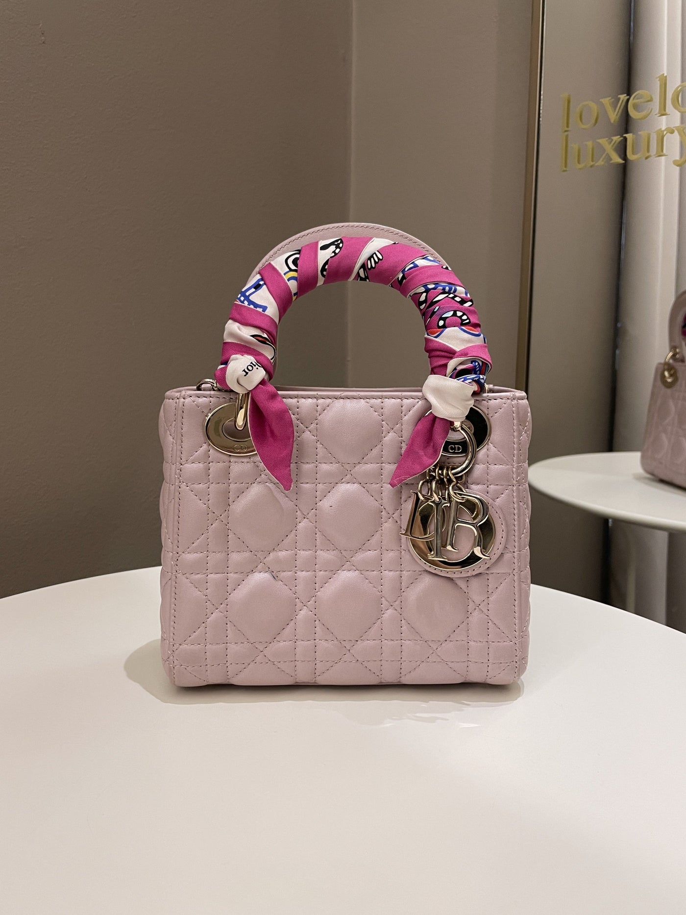 Dior Lady Dior Mini Lotus Pink Lilac | Studio Nafay