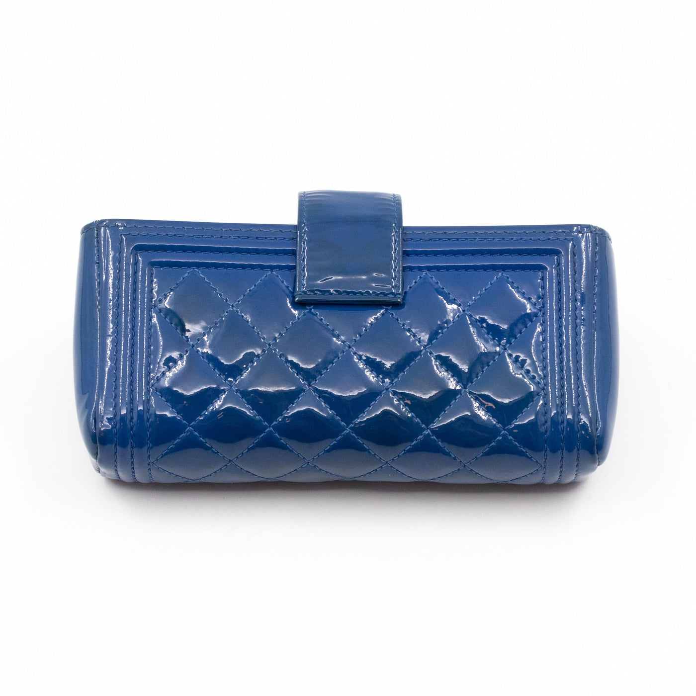 Mini Phone Holder Blue Patent Leather - Product Image 2