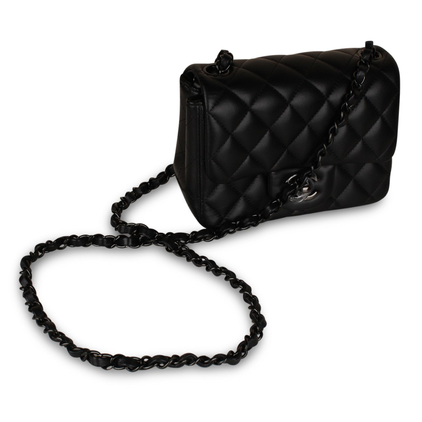 Classic Flap Bag - Mini Square So Black - Product Image 8