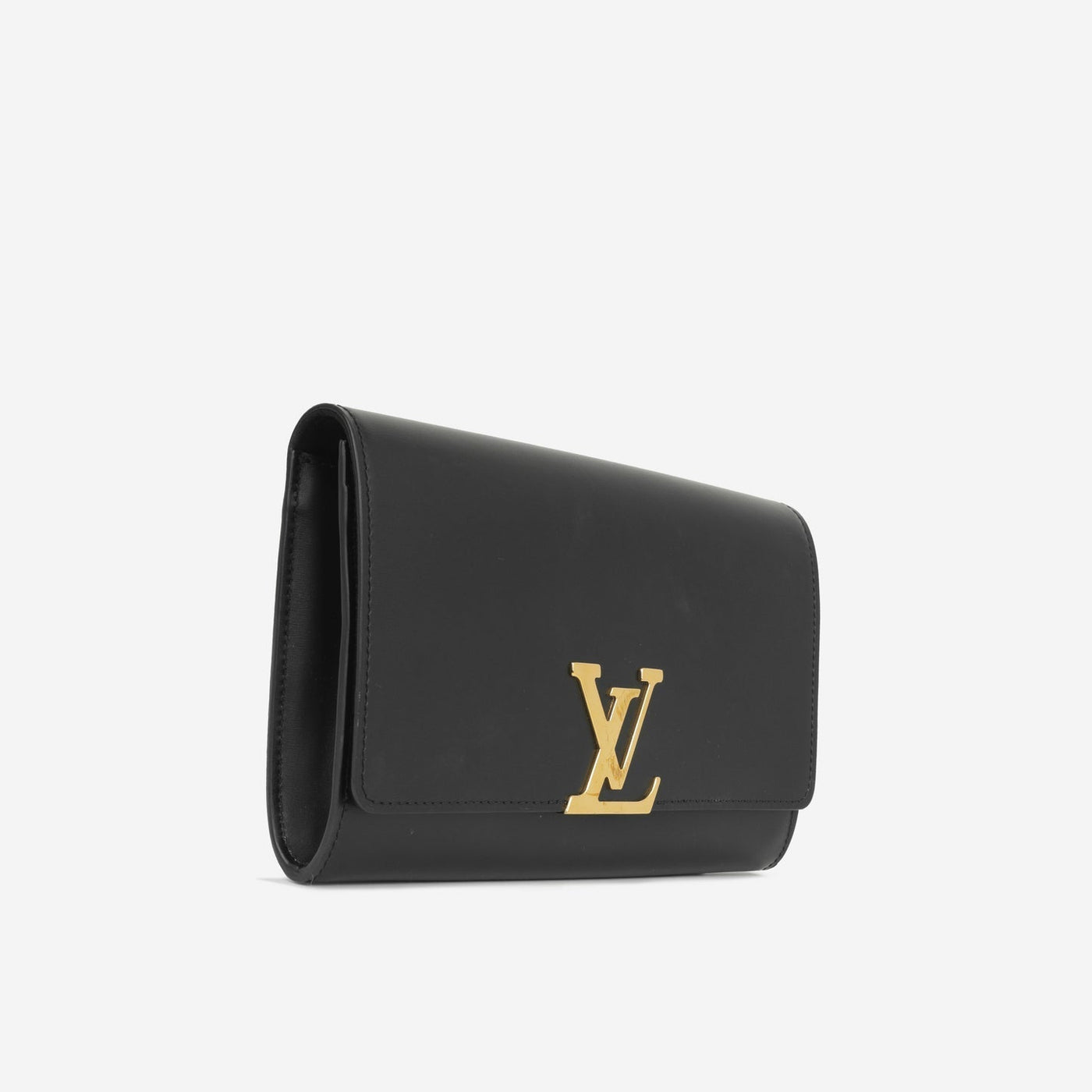 Louis Vuitton Louis Vuitton - Chain Louise Clutch - Black Calfskin GHW - Product Image 2