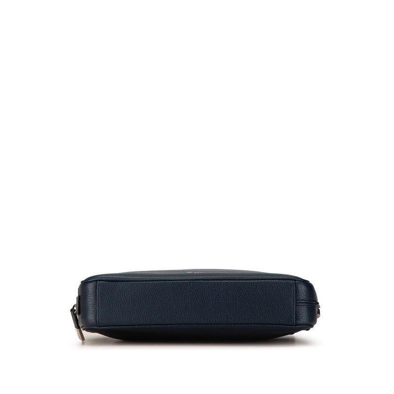 Dior Navy Calf Leather Clutch Bag