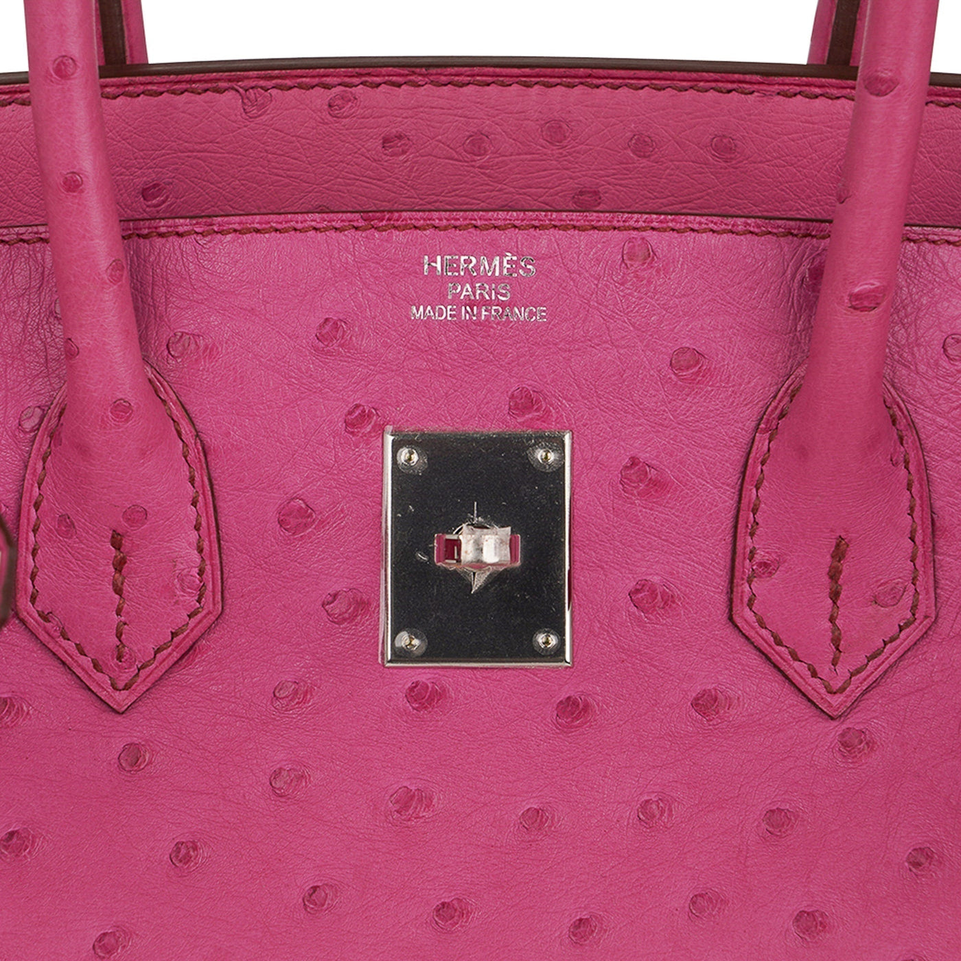 Hermes Birkin 35 Bag Fuchsia Ostrich Palladium Hardware - Product Image 4