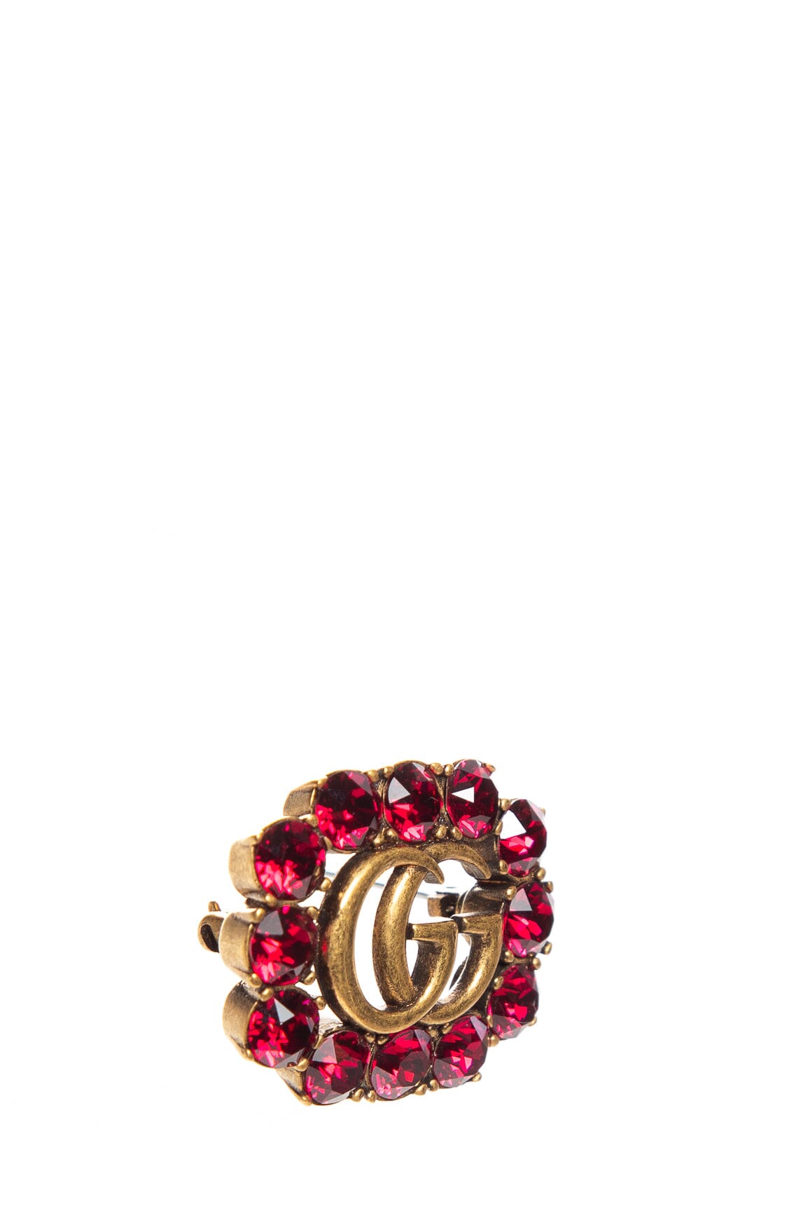 Gucci GG Red Crystal Brooch - Product Image 2