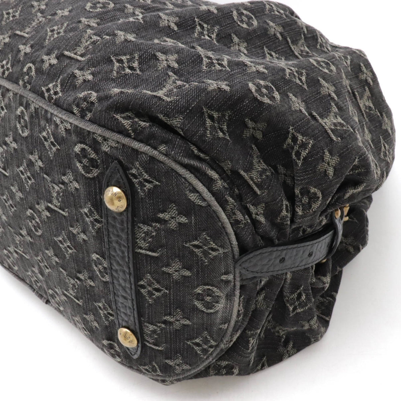 Louis Vuitton Noir Monogram blue Handbag Shoulder Bag