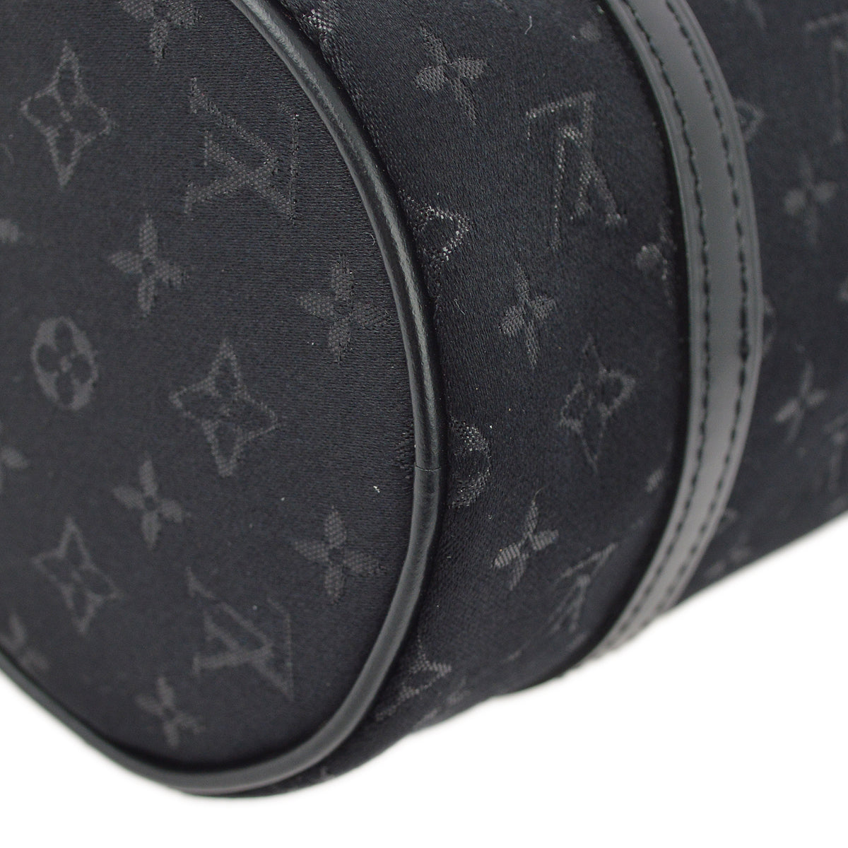 Louis Vuitton Black Monogram Satin Little Papillon