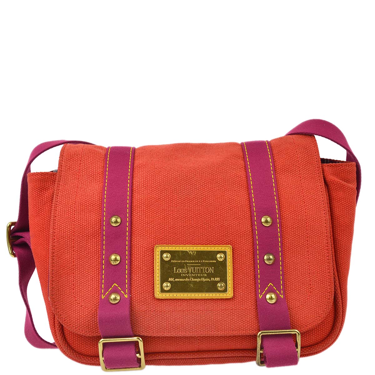 Louis Vuitton Red Antigua Besace PM Shoulder Bag in Red