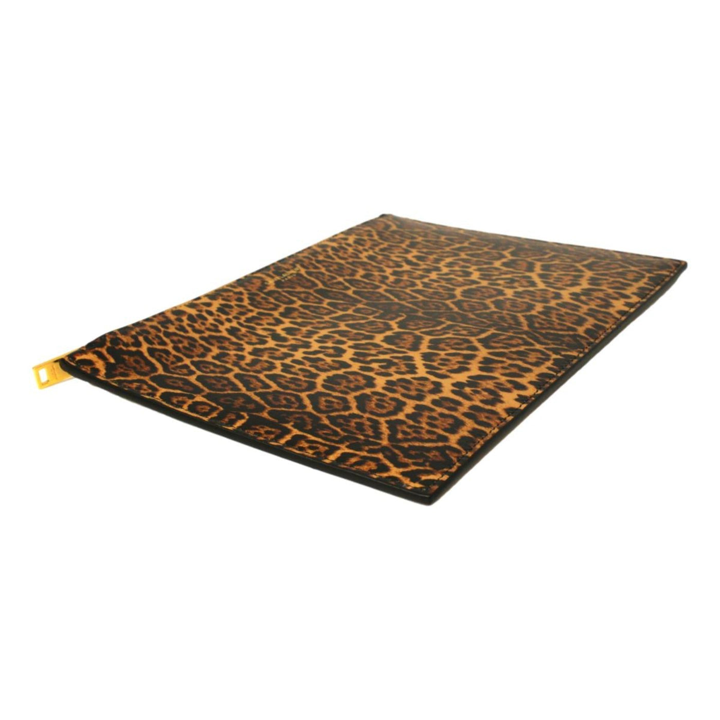 Saint Laurent Leopard Printed Calfskin Leather Medium Pouch - Product Image 2