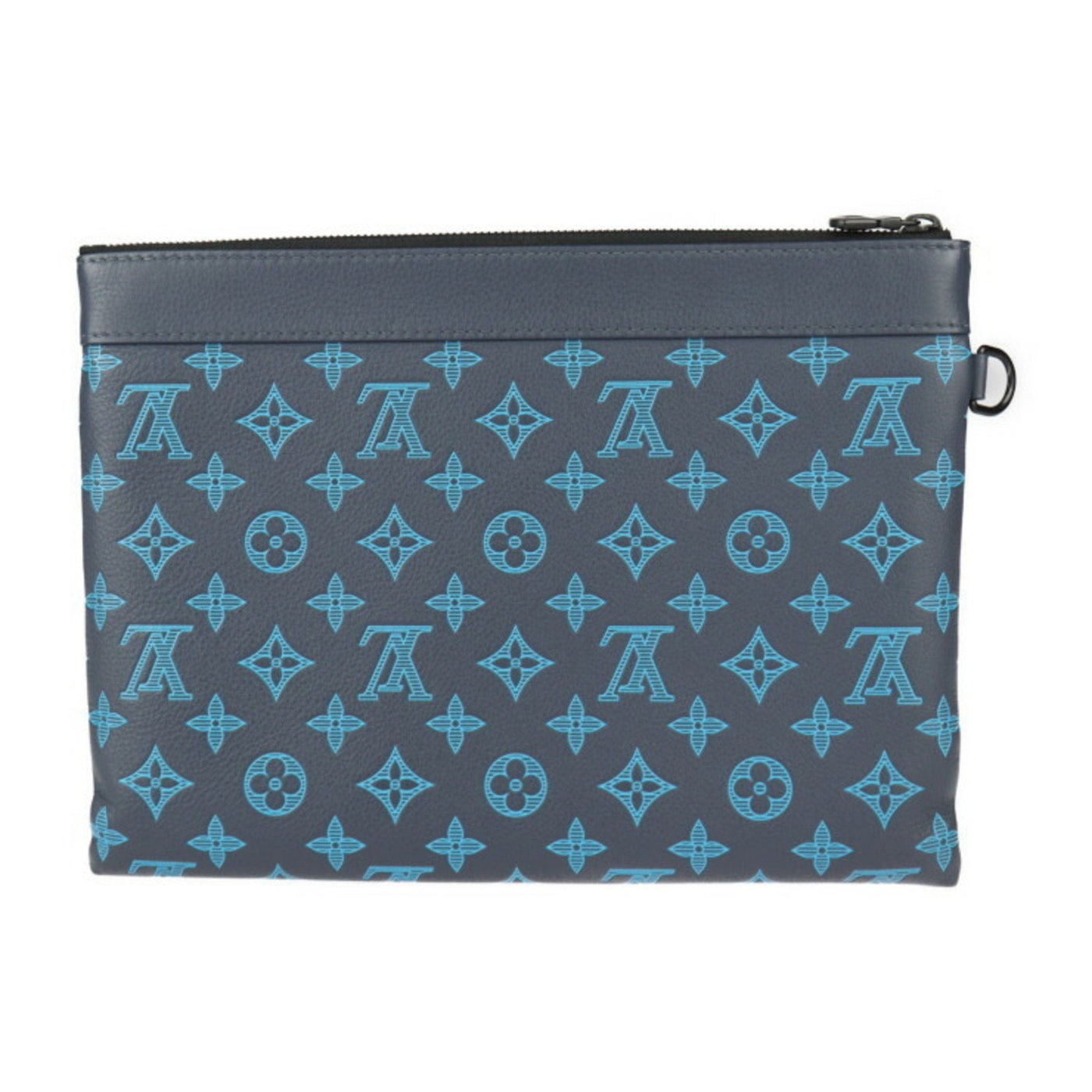 Louis Vuitton Navy Leather Clutch Bag Handbag Pochette Pouch ( ) - Product Image 3