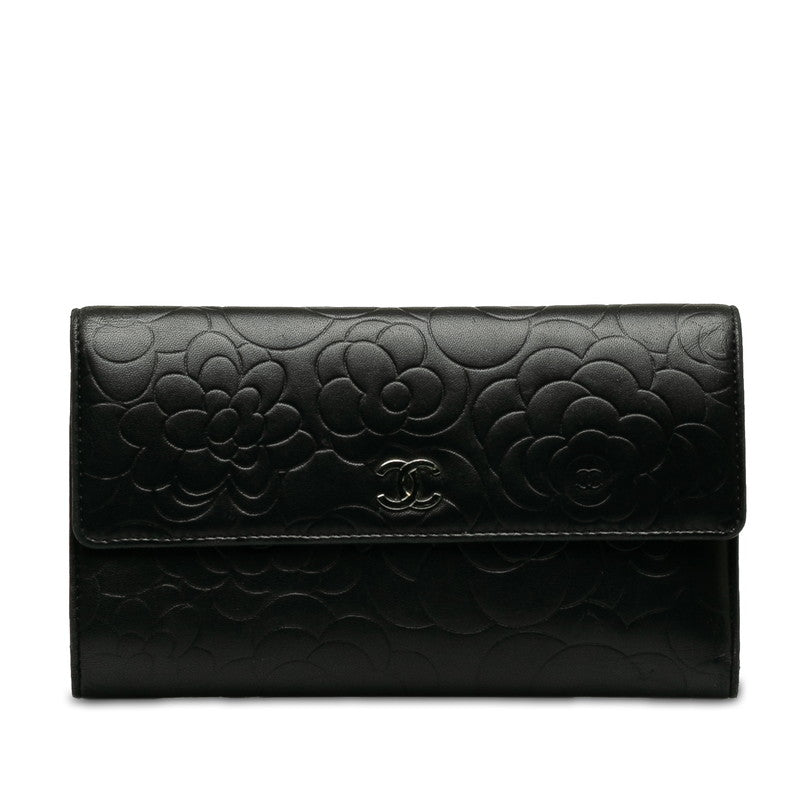 CHANEL CAMERIA COCOMARK Double Folded Wallet Black CHANEL - Product Image 2