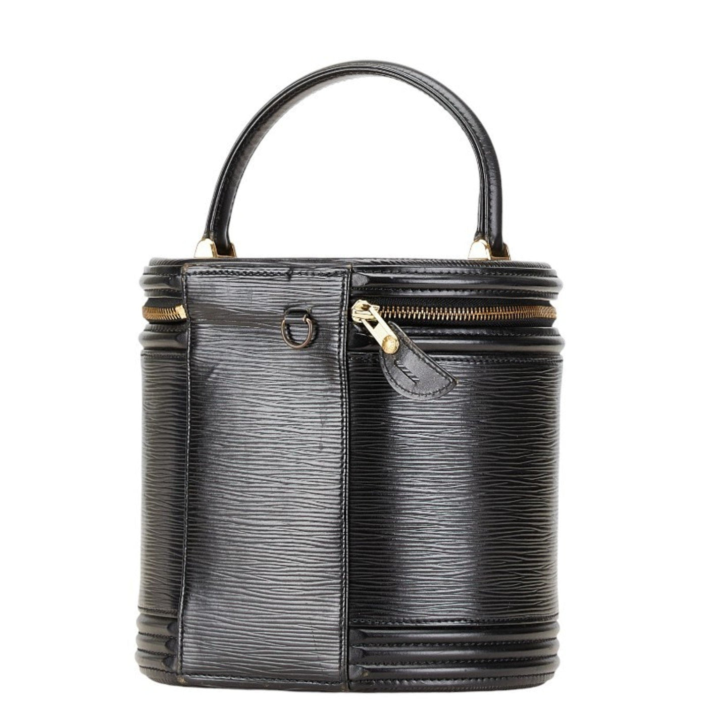 Louis Vuitton Noir Leather Handbag Vanity Bag