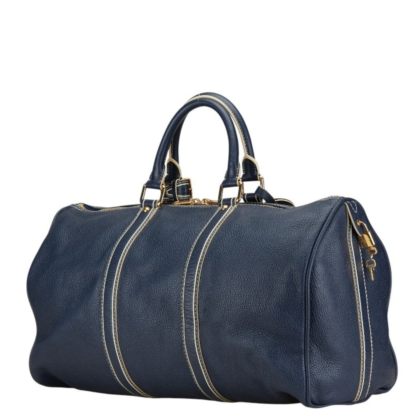 Louis Vuitton Leather Boston Bag Handbag