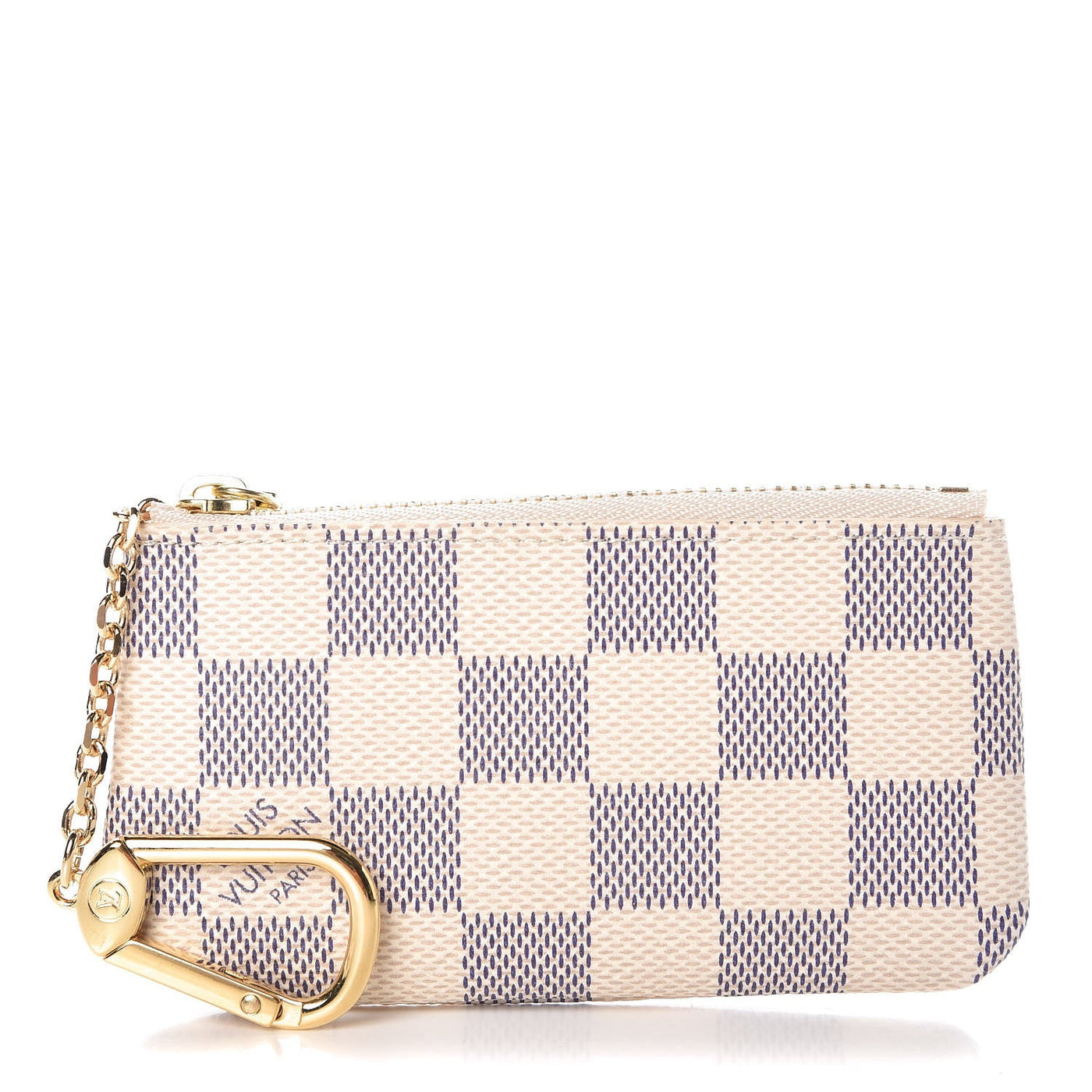 Louis Vuitton Damier Azur Pochette Cles Coin Case Wallet in Damier Azur