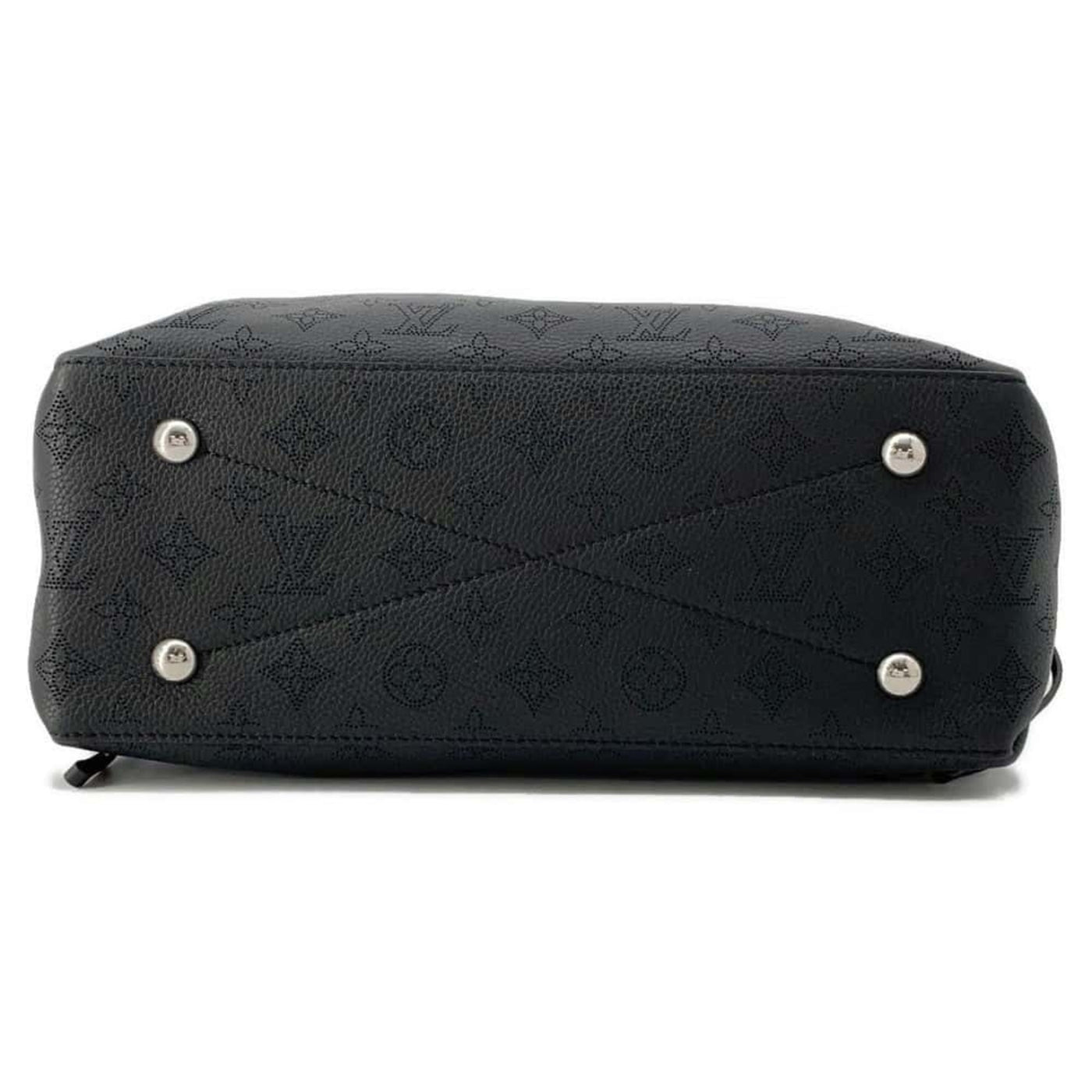 Louis Vuitton Noir Monogram Mahina Leather Handbag Shoulder Bag