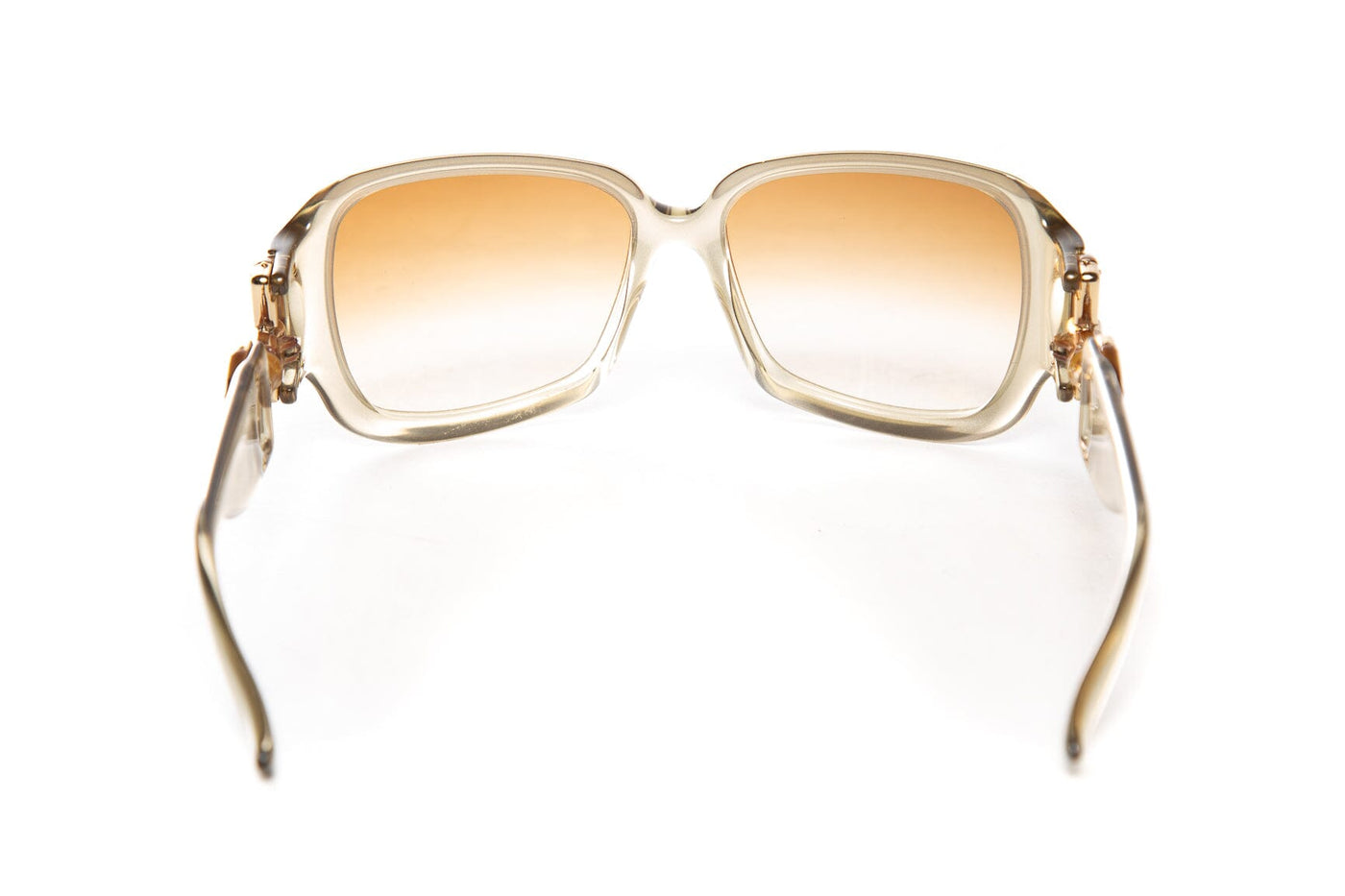 Gucci Olive Bamboo Horsebit Oversized Square Sunglasses - Product Image 4