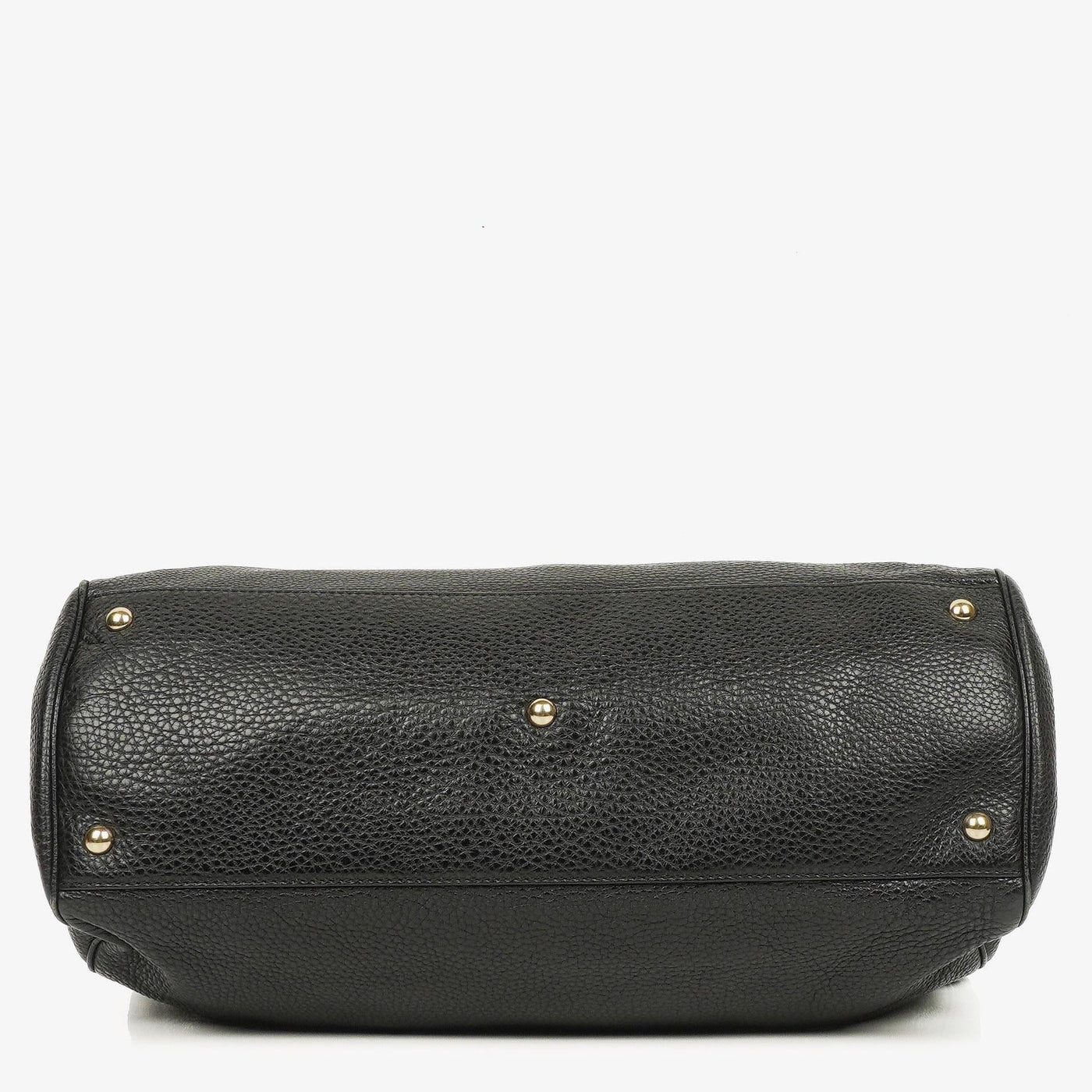 Gucci Black Pebbled Leather Bamboo Shopper Top Handle Large Tote Bag - Product Image 6