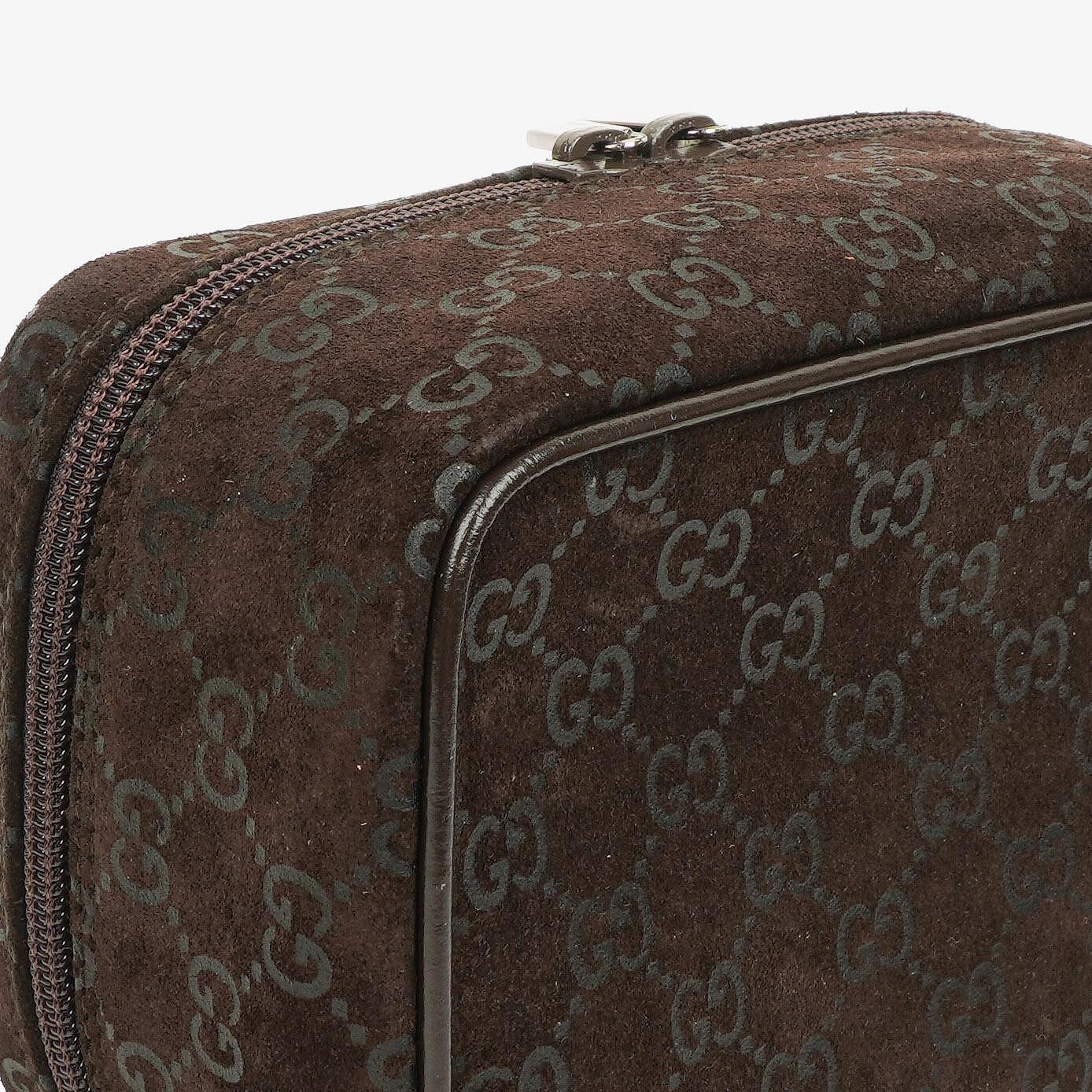 Gucci Brown Suede GG Vanity Bag - Product Image 8