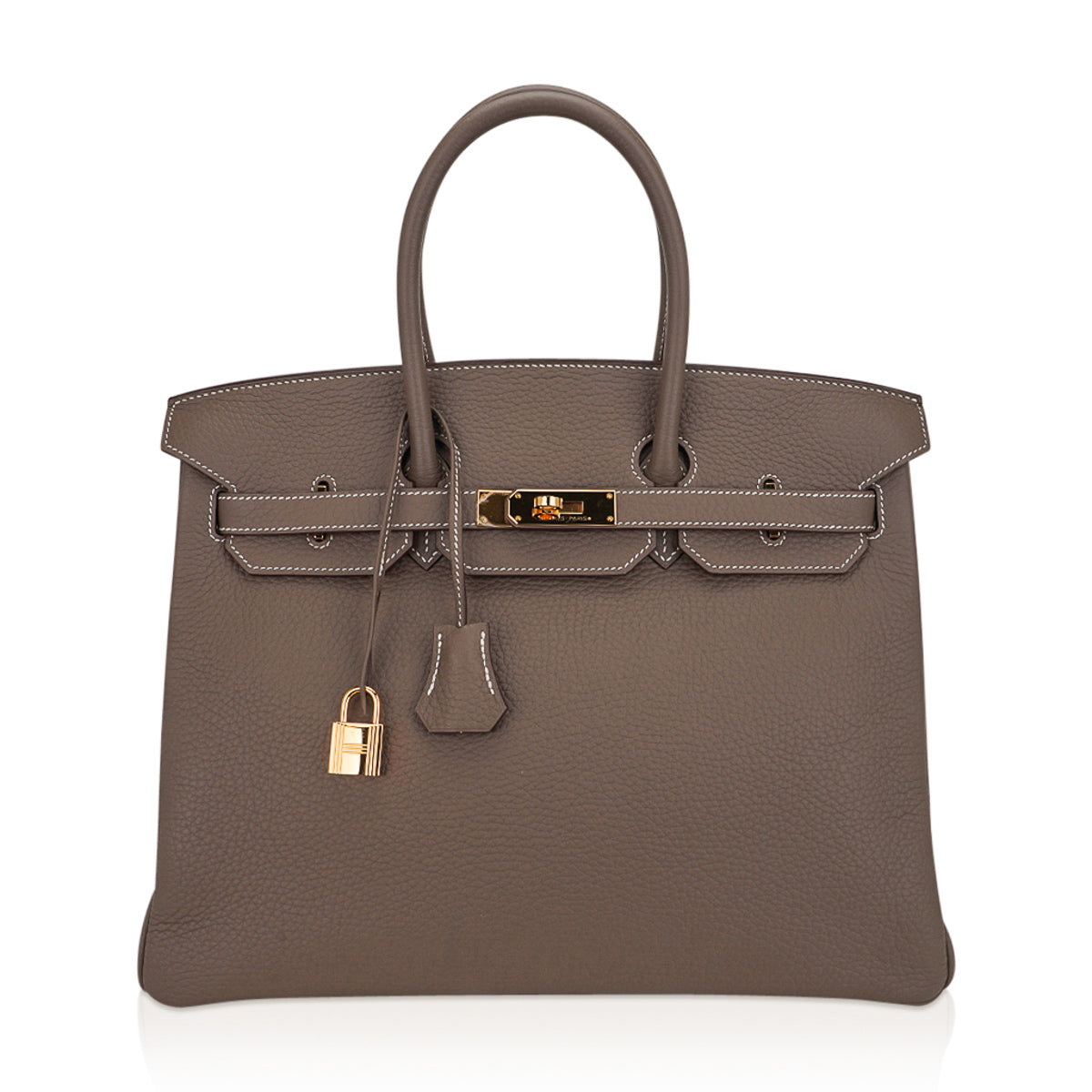 Hermes Birkin 35 Bag Etoupe Gold Hardware Togo Leather - Product Image 2