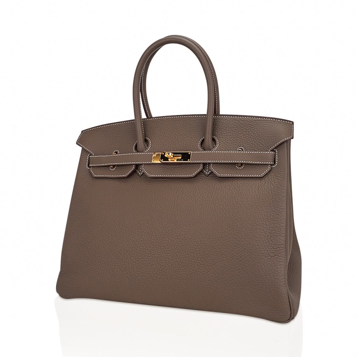Hermes Birkin 35 Bag Etoupe Gold Hardware Togo Leather - Product Image 4